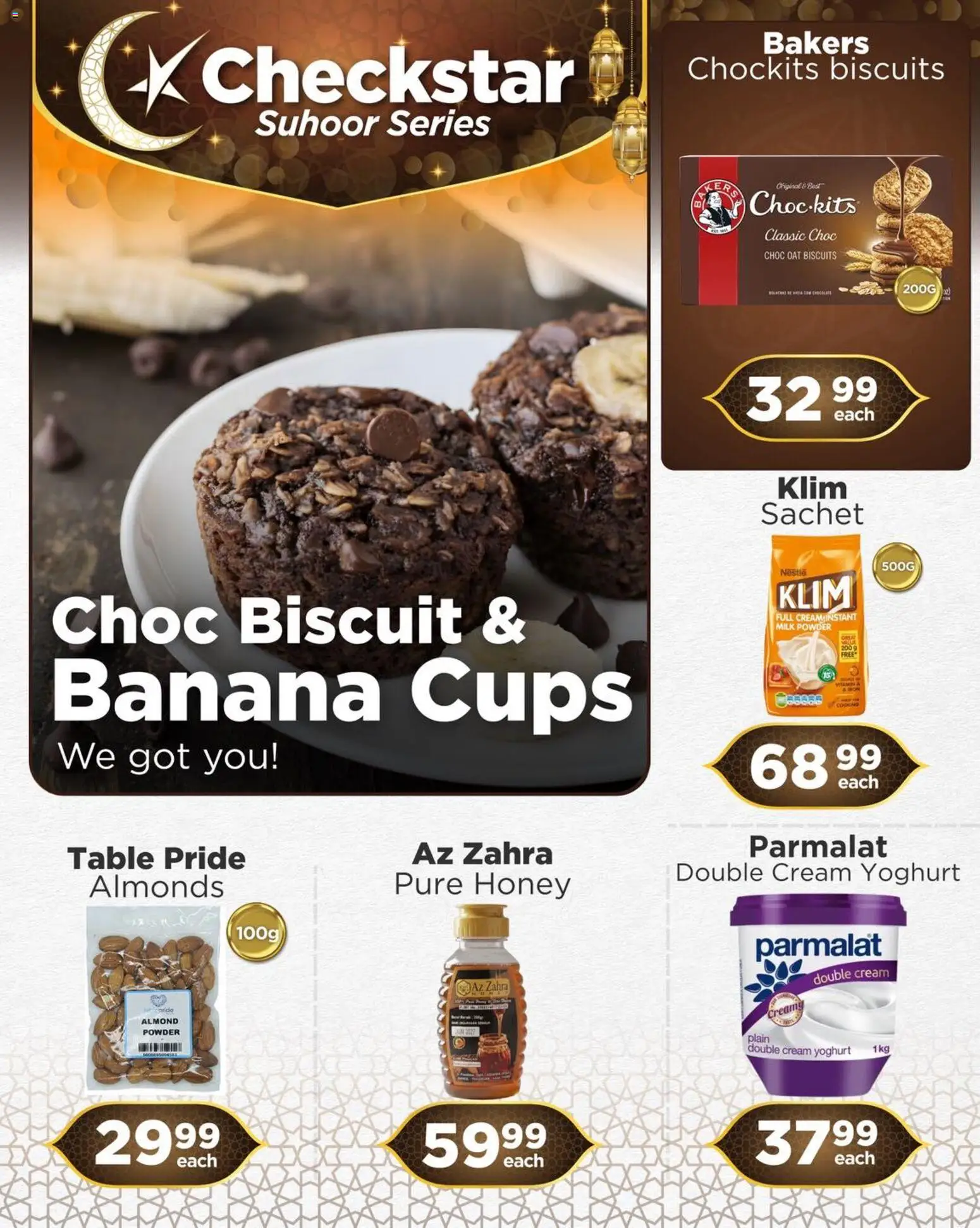 New Check Star catalogue – valid from 12.03.2026 | Page: 1 | Products: Yoghurt, Table, Biscuits, Powder