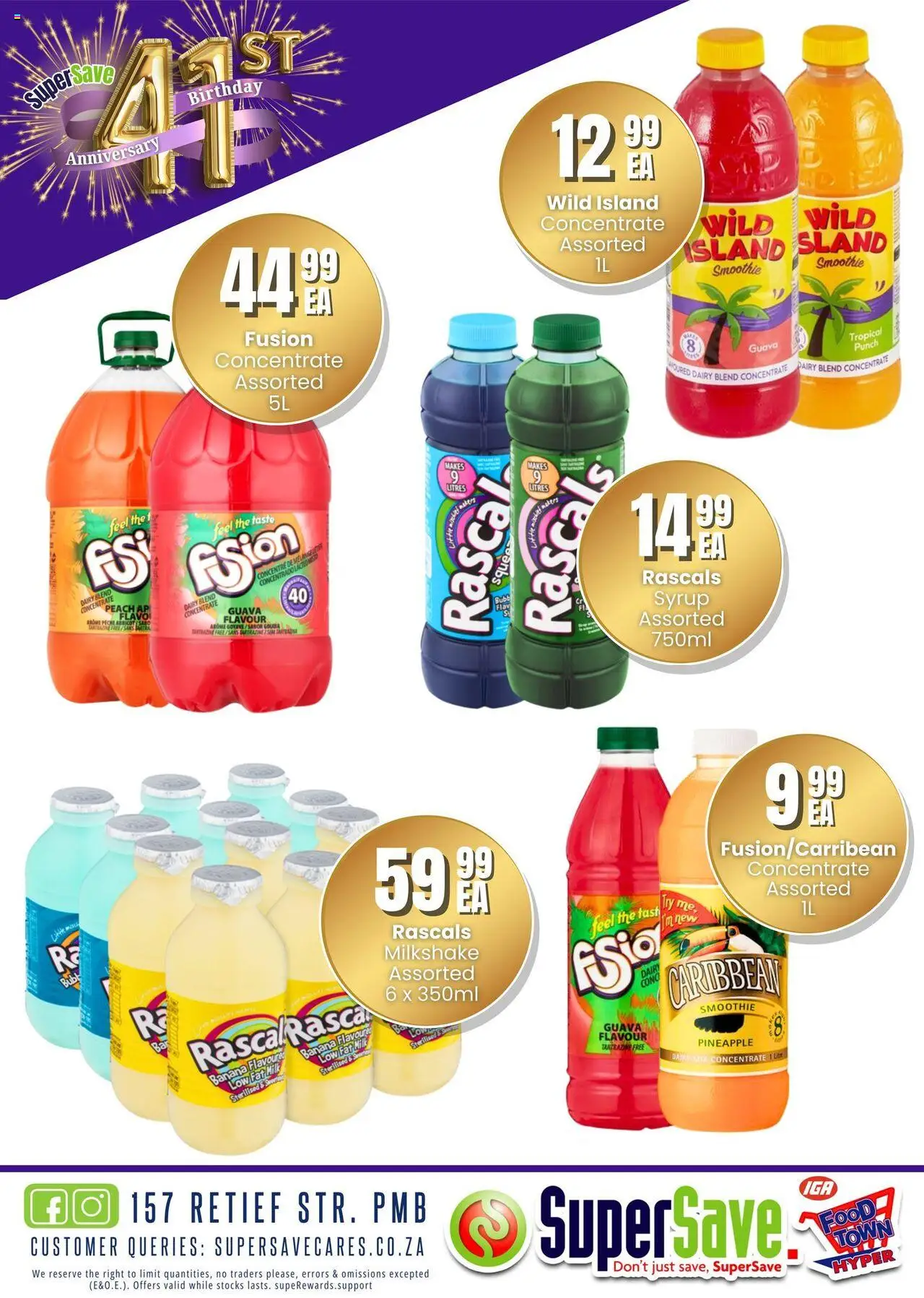 New Super Save catalogue – valid from 17.10.2025 | Page: 33 | Products: Milk, Pineapple, Syrup, Dairy blend