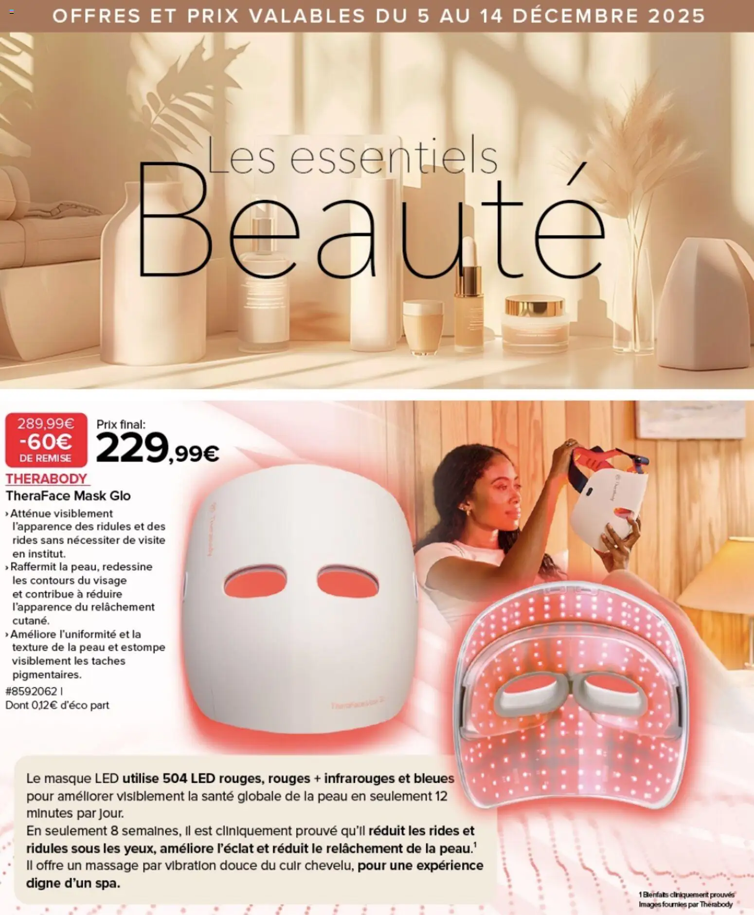 {H1} | Page: 1 | Produits: Masque