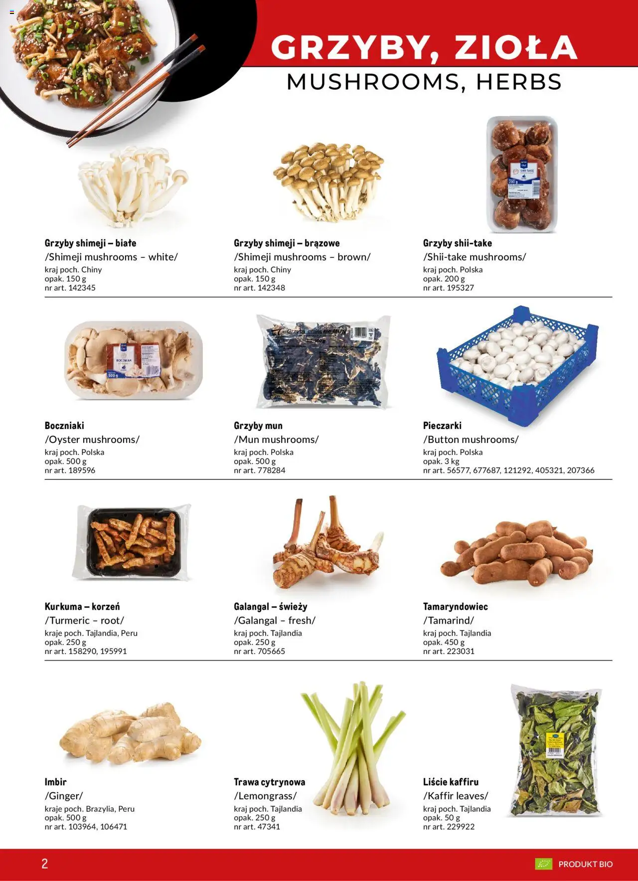 Makro Gazetka - Azja Smaki orientu od 22.02.2024 | Strona: 2 | Produkty: Imbir, Kurkuma