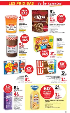 Hyper U - Prévisualisation de Hyper U - La beauté à prix bas valide à partir de 08.04.2026 | Page: 39 | Produits: Pêche, Pépites de chocolat, Noisettes, Lait