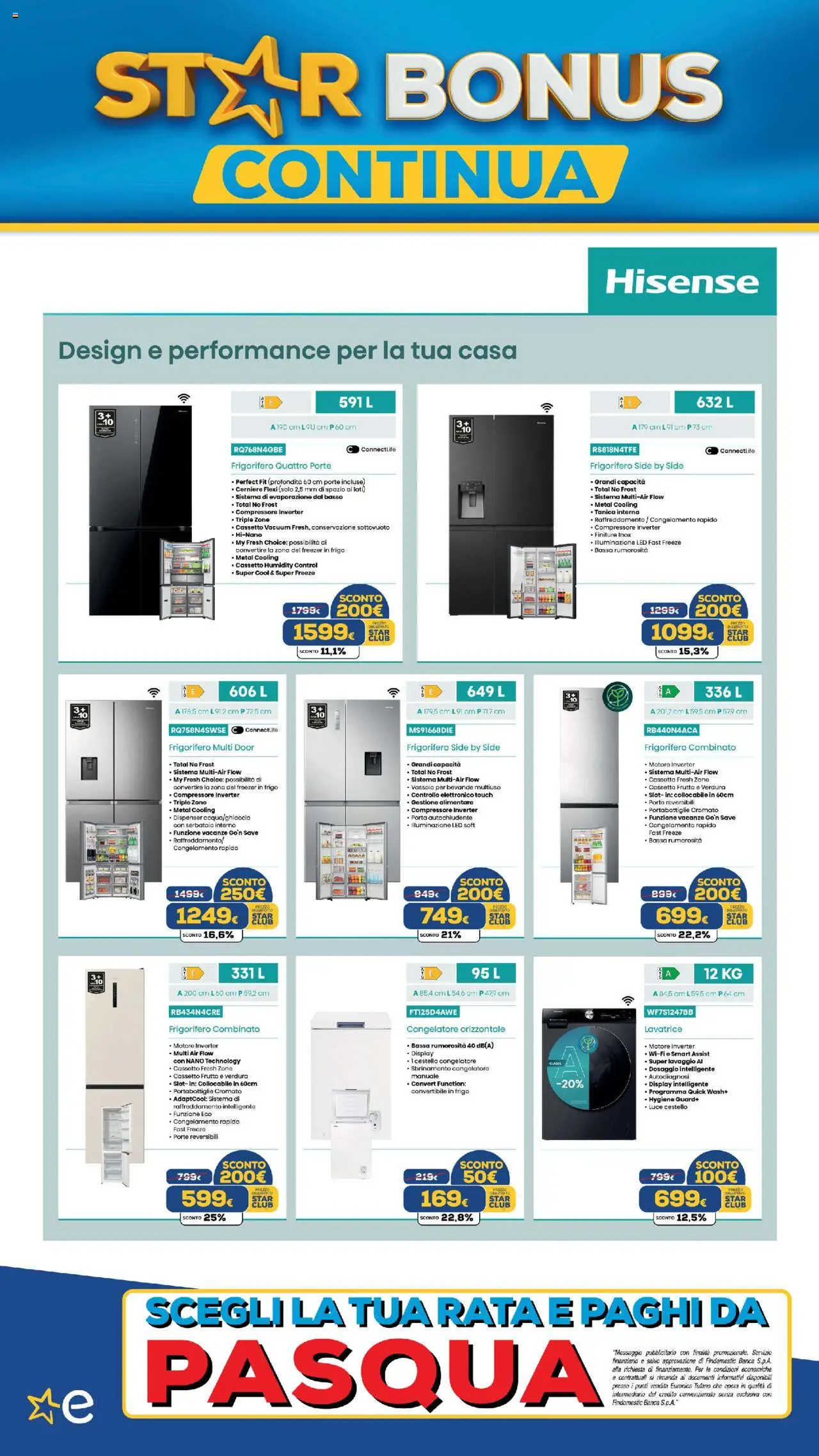 Volantino Euronics del 09.10.2025 | Pagina: 11 | Prodotti: Frutta, Freezer, Lavatrice, Tanica