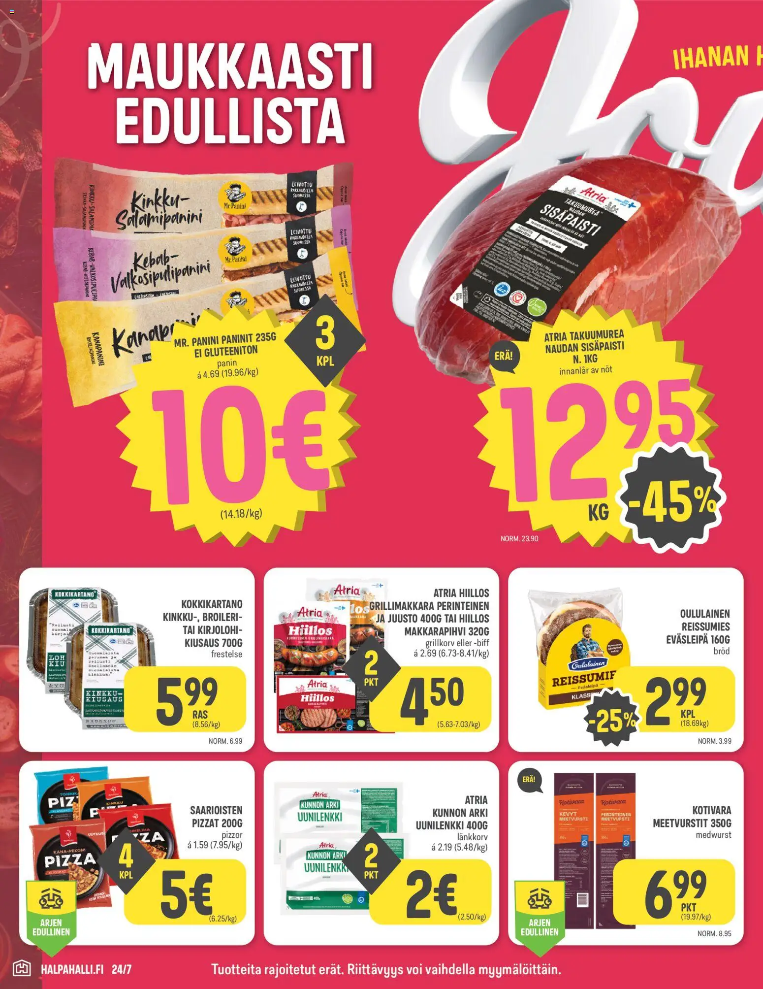 Halpa Halli - Black Friday – voimassa 12.11.2025 alkaen | Sivu: 2 | Tuotteet: Voi, Juusto, Pizza, Grillimakkara