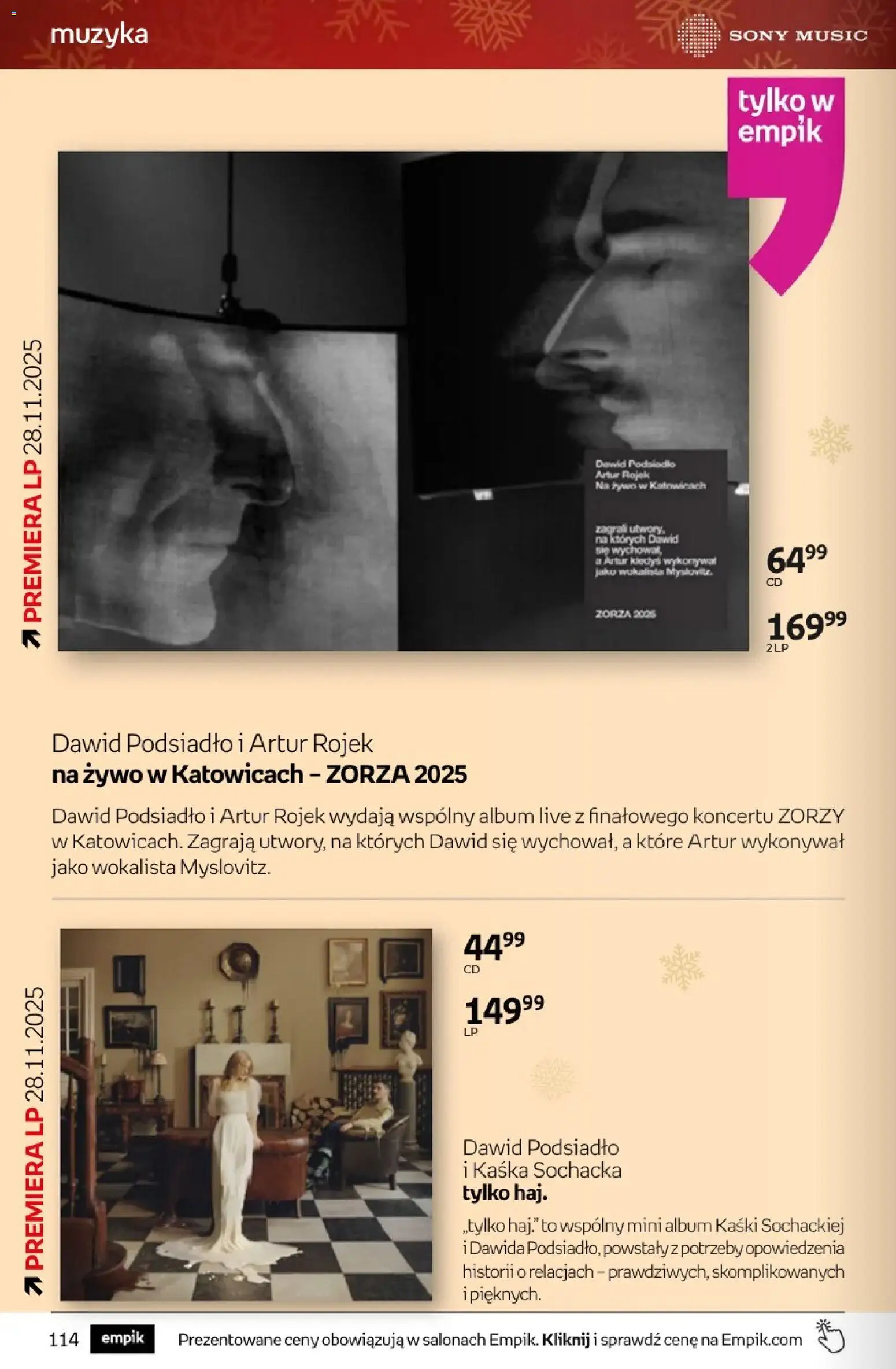 Empik promocje - Tom kultury Muzyka od 26.11.2025 | Strona: 2