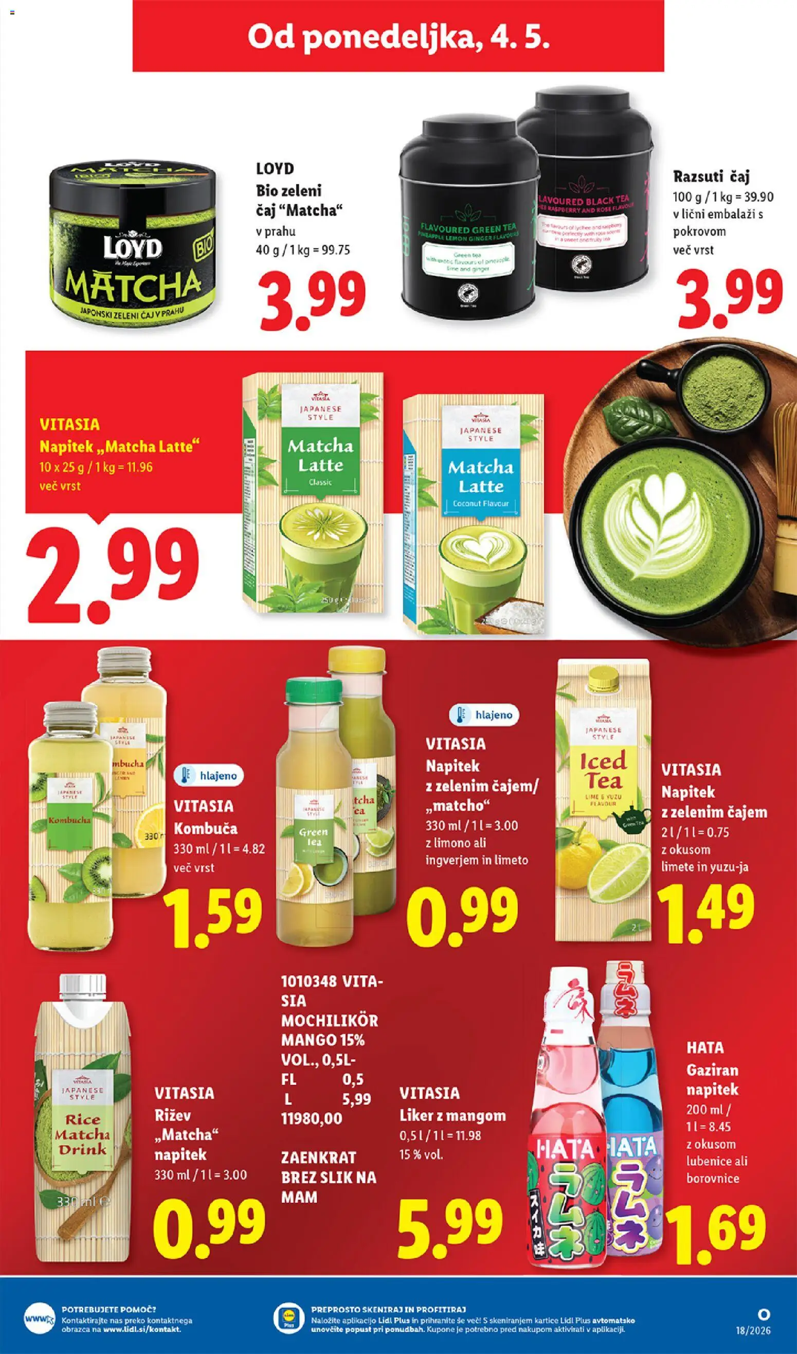 Novi Lidl katalog ponudbe – veljaven od 29.04.2026 | Stran: 51 | Izdelki: Borovnice, Caj, Mango, Lubenice