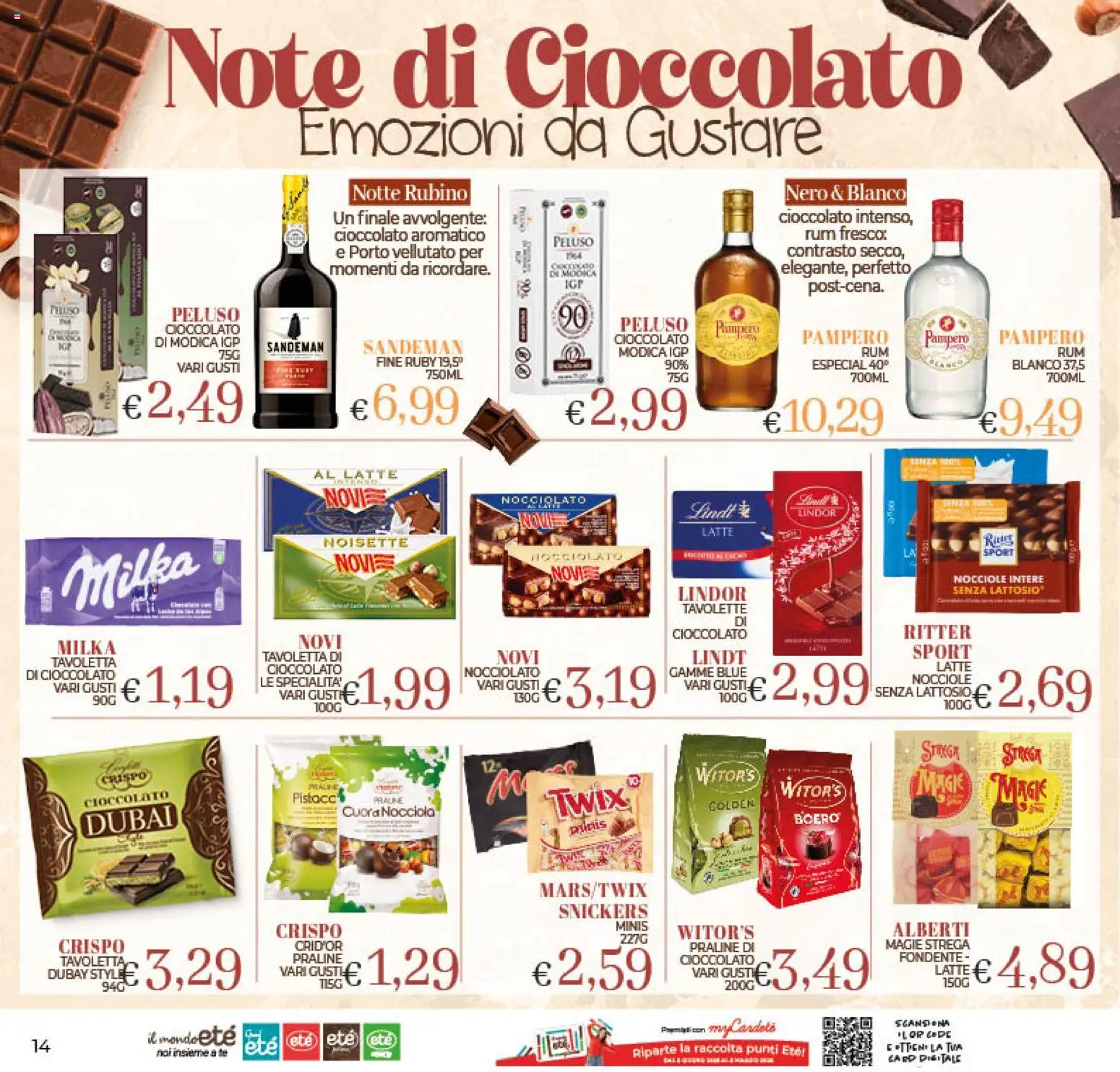 Volantino Eté del 11.11.2025 | Pagina: 14 | Prodotti: Cioccolato, Latte, Nocciole, Rum