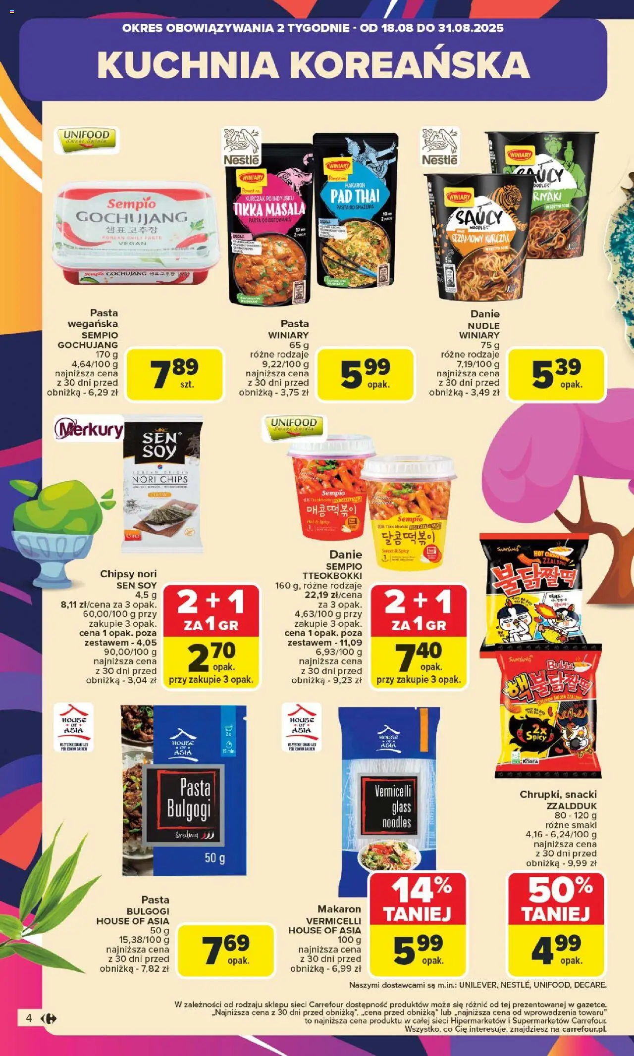 Carrefour Gazetka od 18.08.2025 | Strona: 6 | Produkty: Chili, Nori, Tikka masala, Makaron
