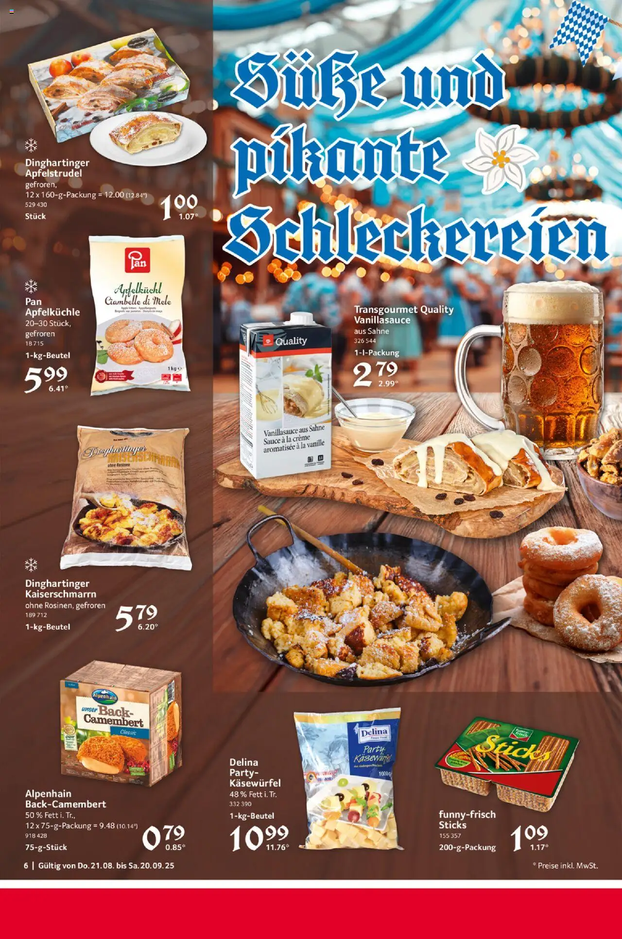 Selgros Gaudi-Wochen - gültig ab dem 21.08.2025 | Seite: 6 | Produkte: Apple, Creme, Rosinen, Sahne