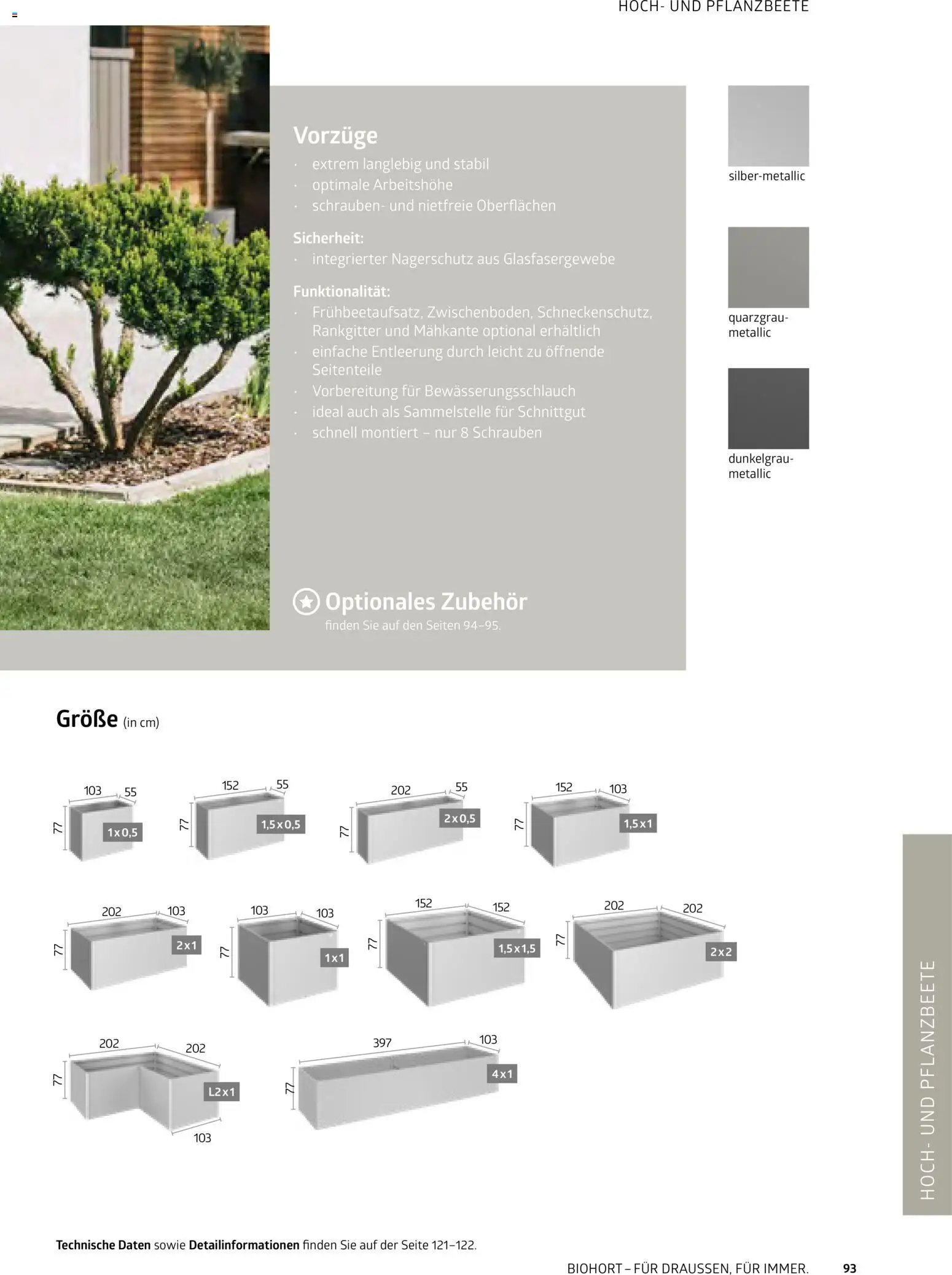 Dehner Biohort – Metall für Garten & Terrasse – gültig ab 01.01.2026 | Seite: 93