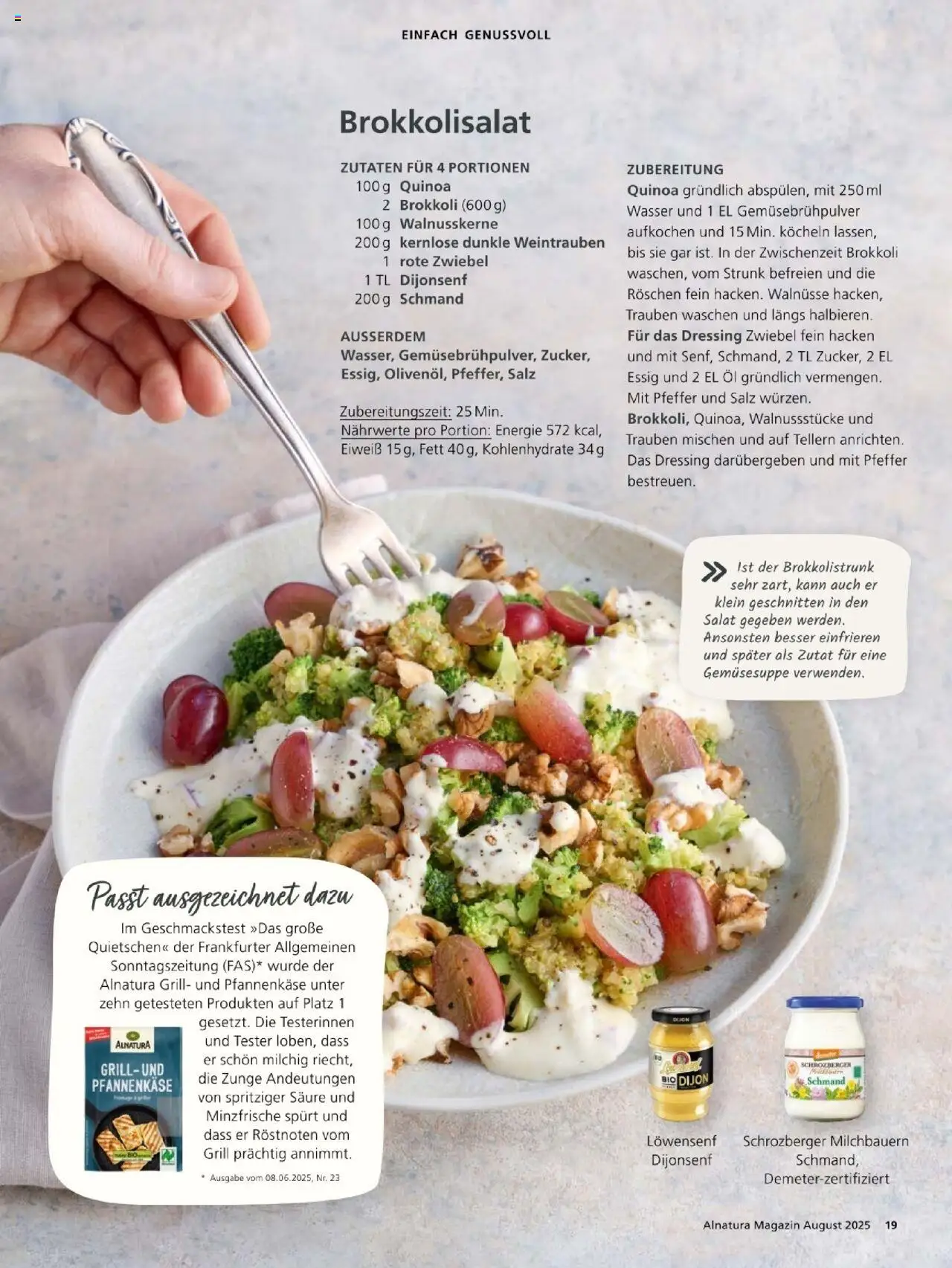 Alnatura Prospekt - gültig ab dem 01.08.2025 | Seite: 19 | Produkte: Grill, Trauben, Brokkoli, Pfeffer
