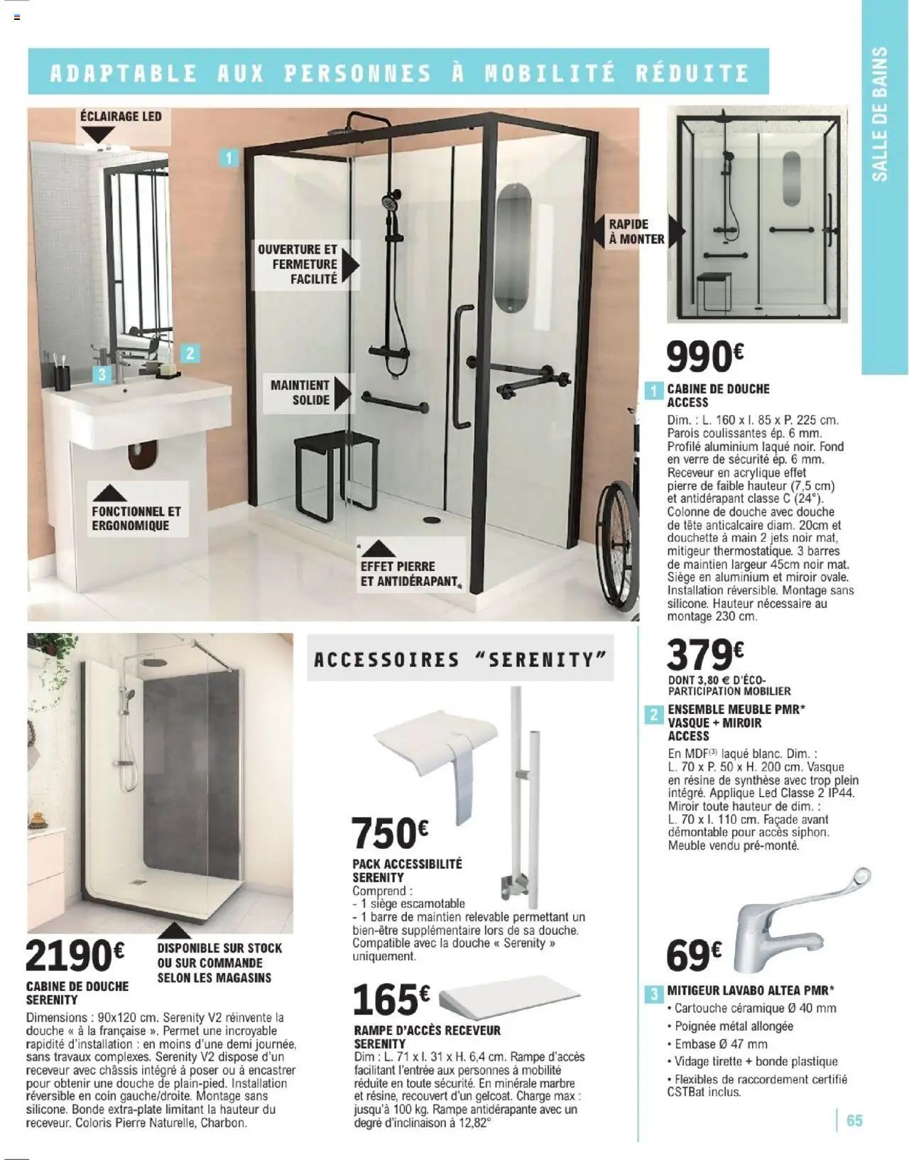  | Page: 65 | Produits: Meuble, Laque, Douche, Miroir