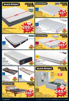 Conforama - Black Friday ab 23.11.2025 gültig | Seite: 4 | Produkte: Matratze, Nachttisch, Schrank, Bett