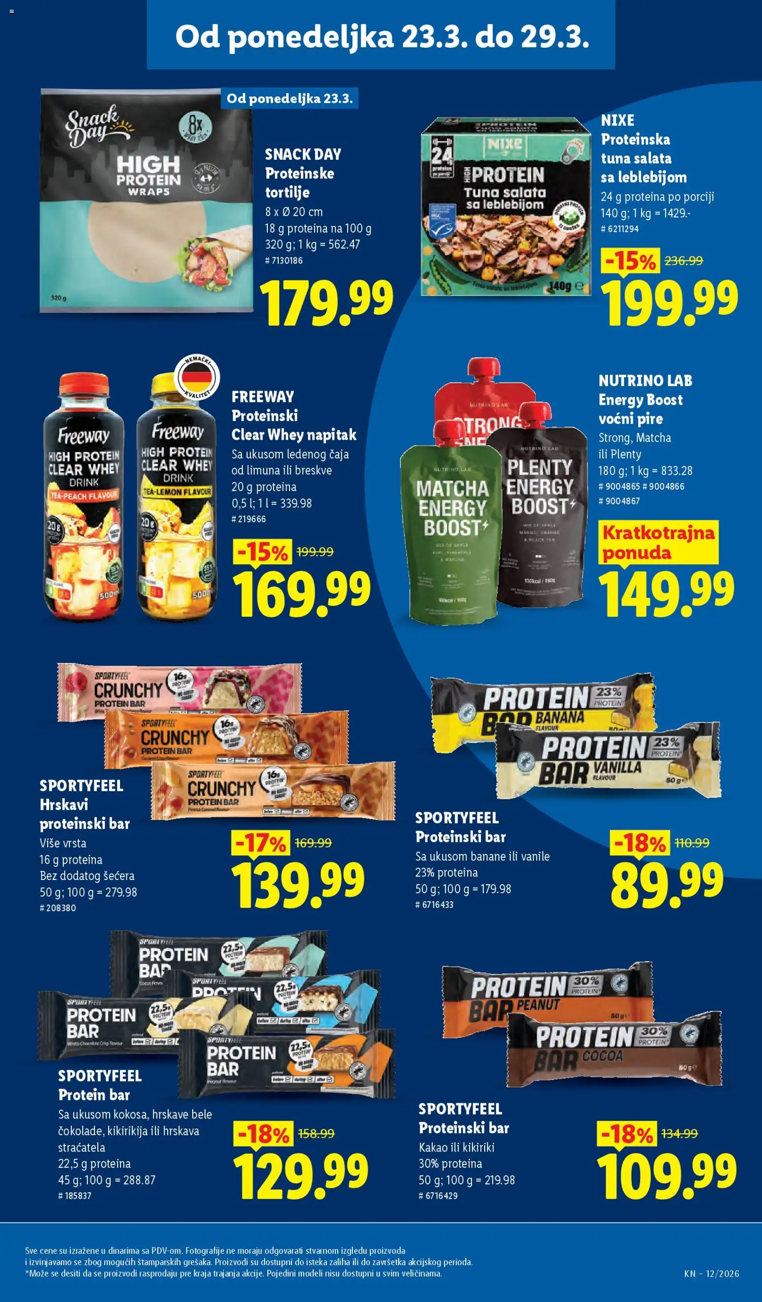 Lidl katalog - važi od 19.03.2026 | Strana: 85 | Proizvode: Banana, Mango, Protein bar, Kikiriki