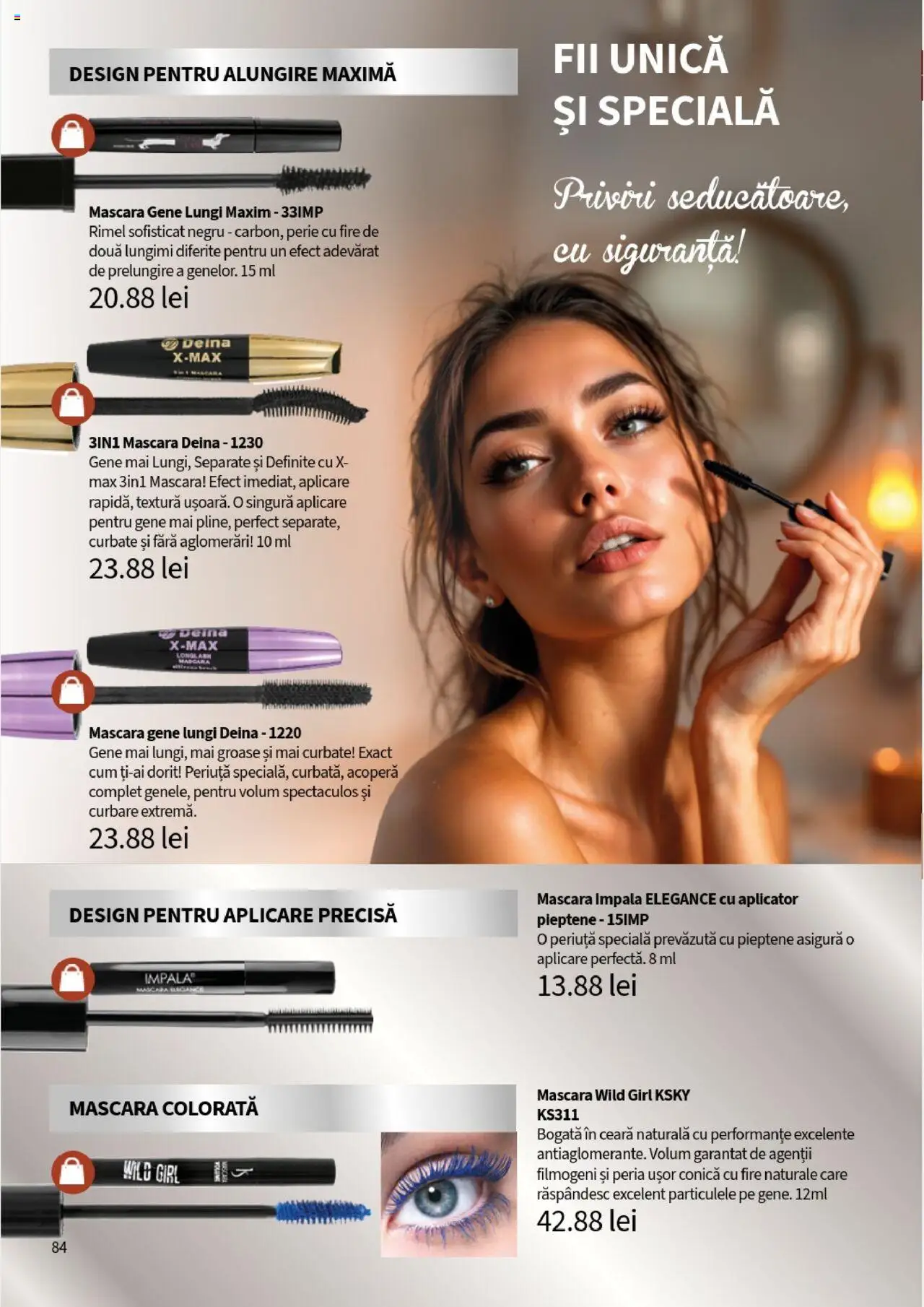 Noul catalog Lady’s – valabil de la 25.09.2025 | Pagină: 86 | Produse: Pieptene, Perie, Mascara