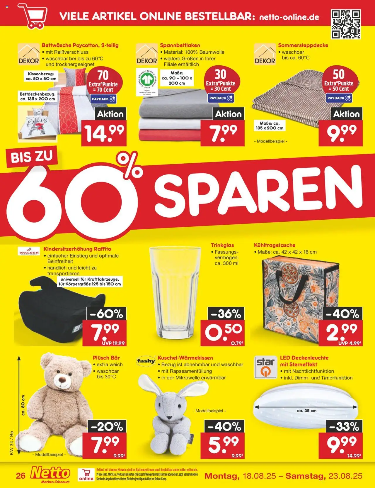 Netto Marken-Discount Prospekt 	 - gültig ab dem 18.08.2025 | Seite: 48 | Produkte: Mikrowelle, Bettwäsche