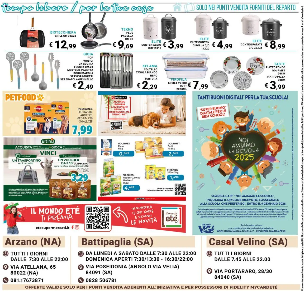 Volantino Eté del 19.09.2025 | Pagina: 24 | Prodotti: Bistecchiera, Scaffale, Padella, Piatto