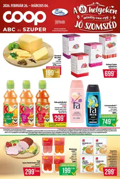 COOP - Abc & Szuper / Tisza - amely érvényes a következő dátumtól: 26.02.2026