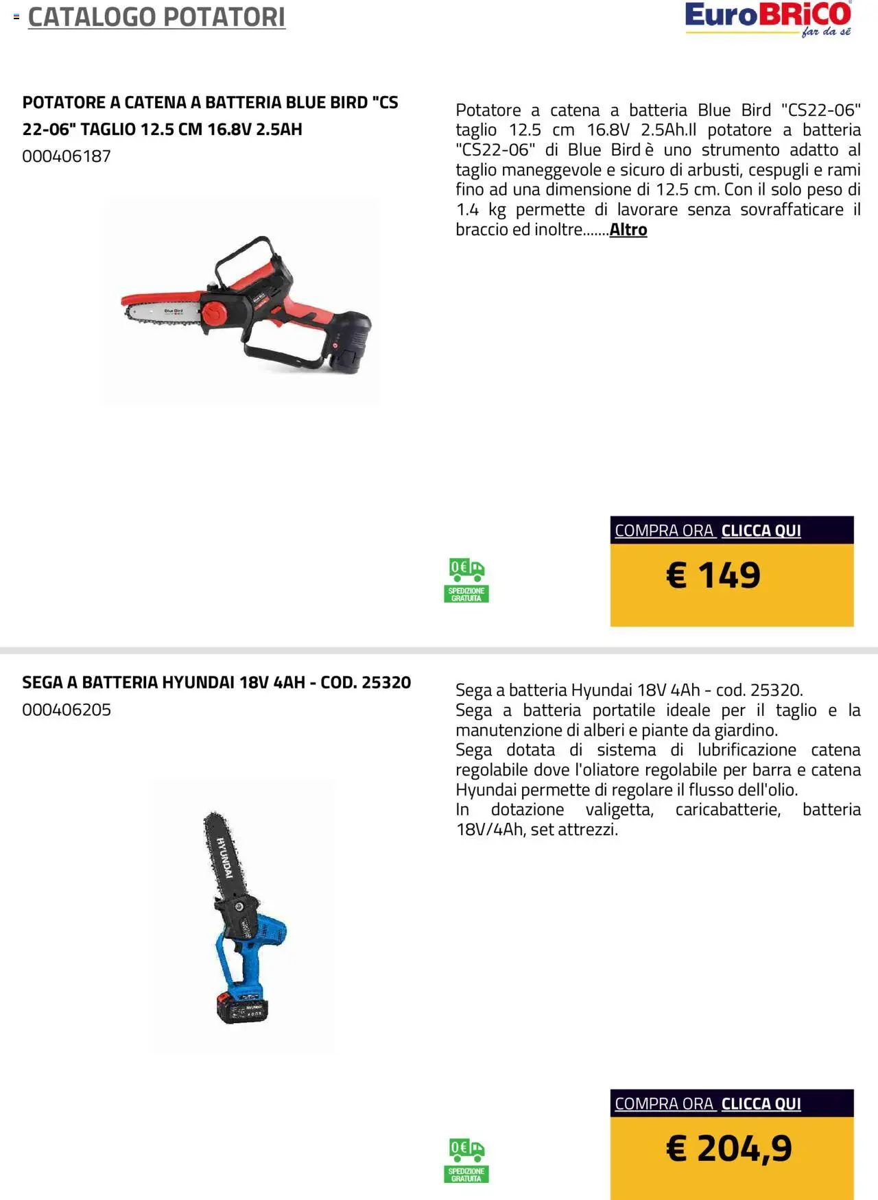 Volantino Eurobrico del 23.07.2025 | Pagina: 12 | Prodotti: Sega, Batteria