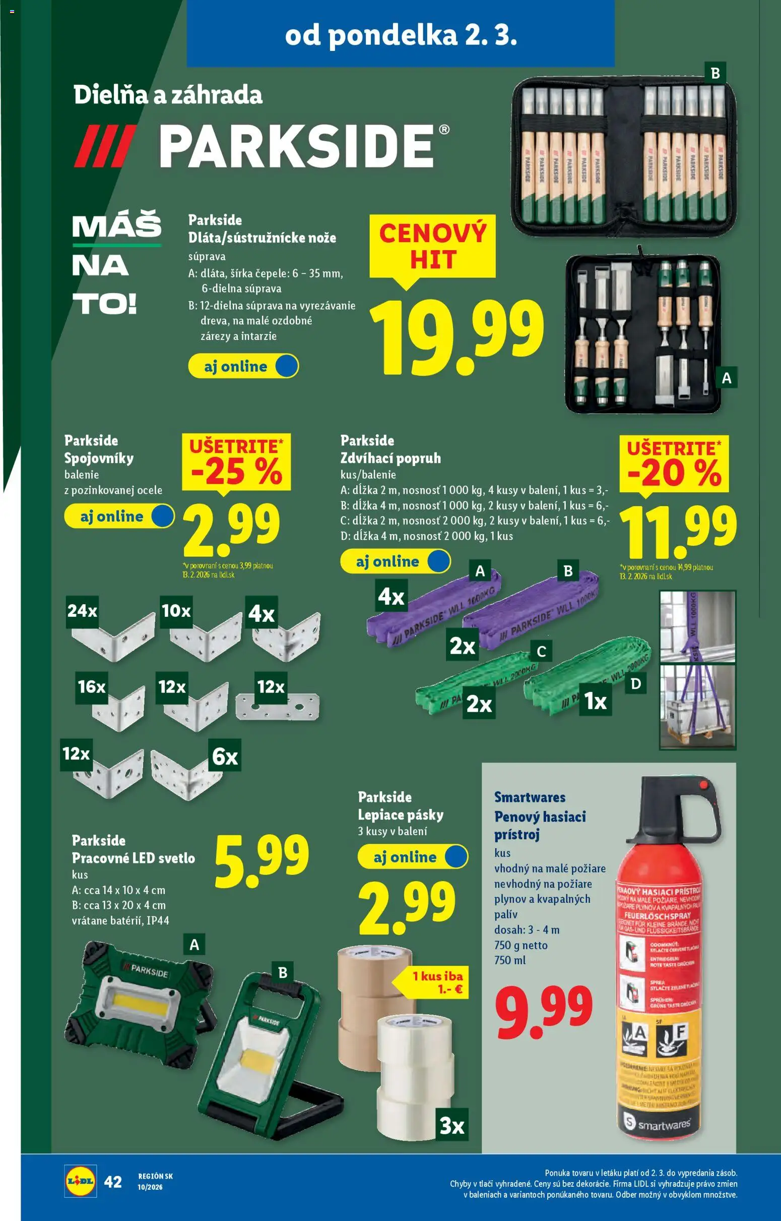 Nové Lidl akcie – leták je platný od 02.03.2026 | Strana: 58 | Produkty: Svetlo, Parkside, Led