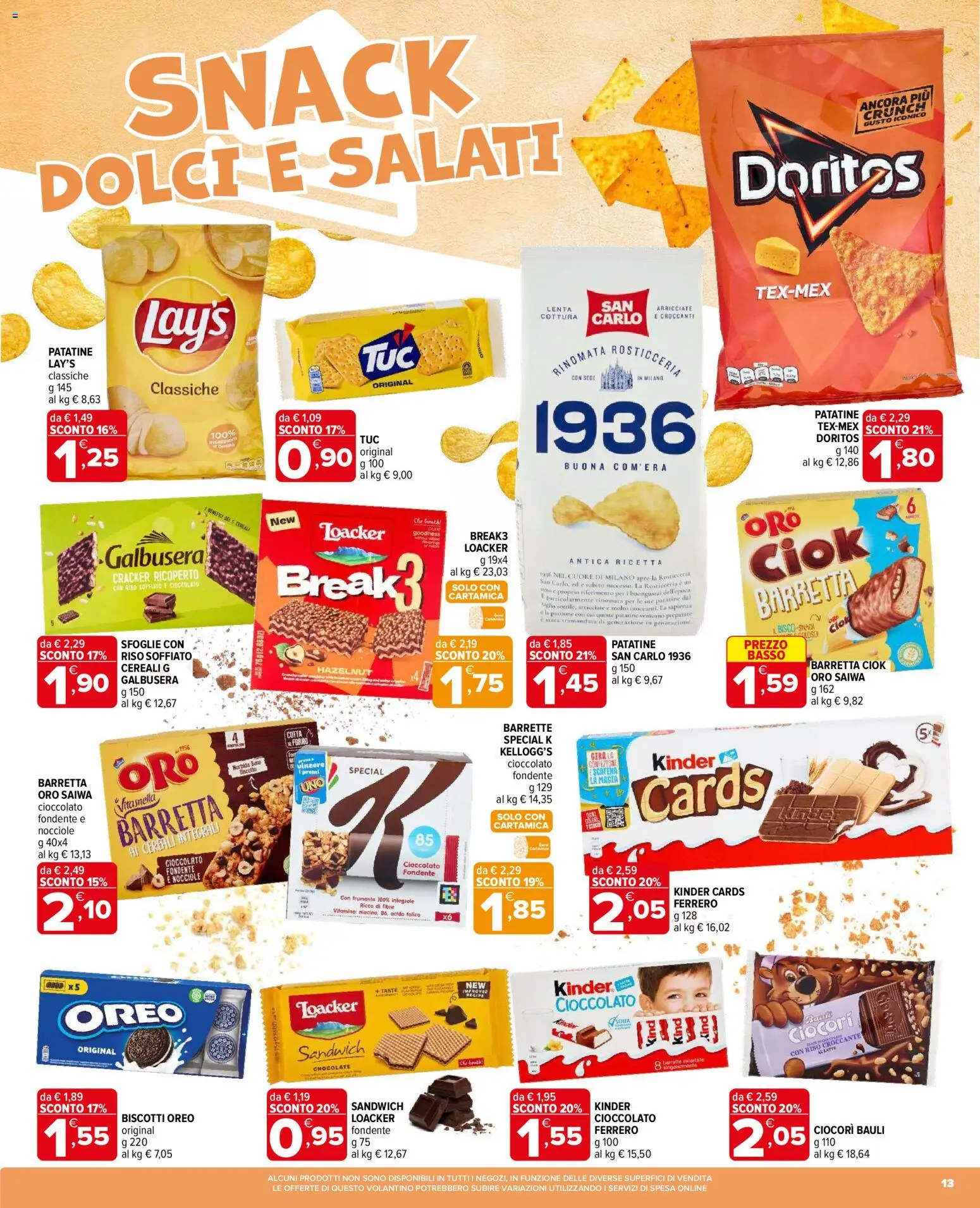 Volantino Iperal del 12.11.2025 | Pagina: 13 | Prodotti: Cioccolato, Riso, Barretta, Forno