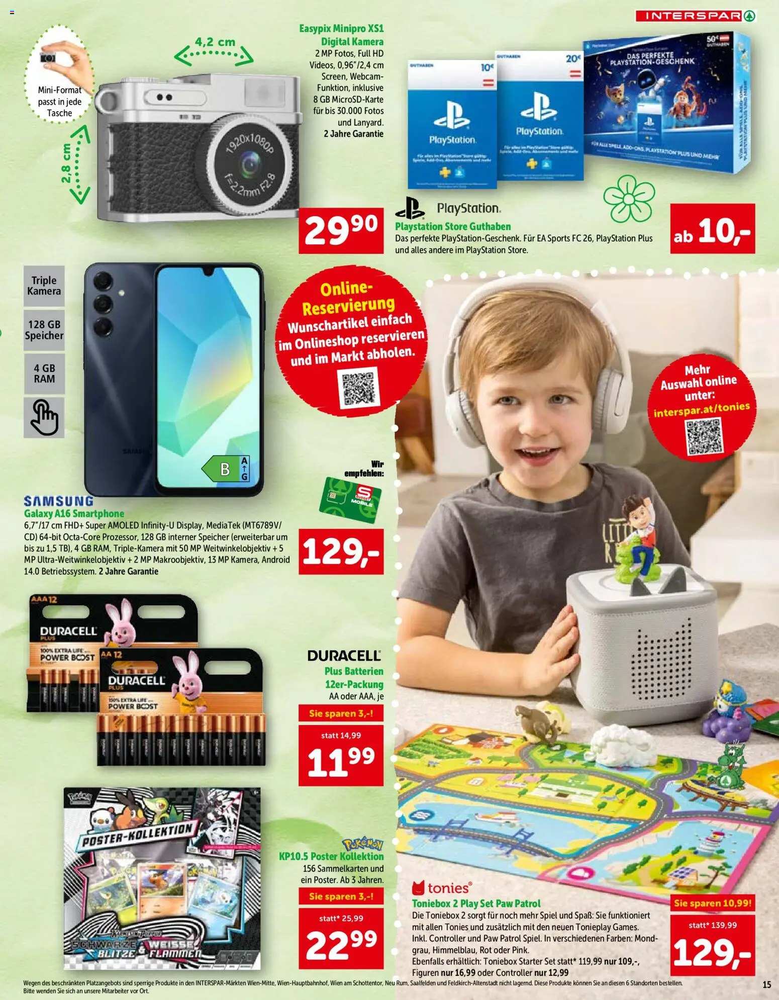 Interspar Sonderfolder Ostern  gültig ab 19.02.2026 | Seite: 15 | Produkte: Playstation, Spiel, Tasche, Samsung