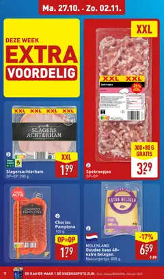 Aldi - Folder week 44 - Voorbeeld van een folder van Aldi, geldig van 27.10.2025 | Pagina: 7 | Producten: Boter, Kaas, Pan, Gouda