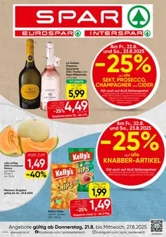 Vorschau von dem Prospekt - Spar Flugblatt - Oberösterreich gültig ab 21.08.2025