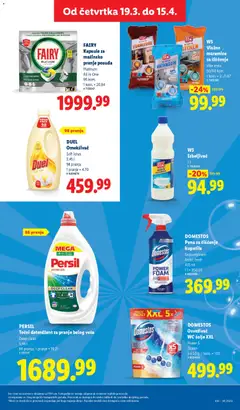 PERSIL Tečni deterdžent za pranje belog veša, Deep clean 3,96 l 88 pranja; 1 pranje = 19.21 - pregled Lidl kataloga - važi od 02.04.2026 | Strana: 37