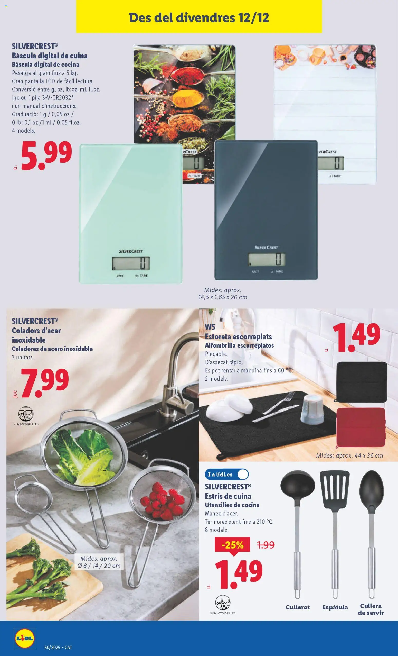 Lidl folleto de bazar │ válido desde el 08.12.2025 | Página: 28 | Productos: Alfombrilla, Cocina