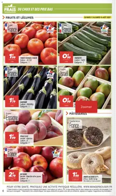 | Page: 6 | Produits: Sucre, Aubergine, Courgette, Tomates
