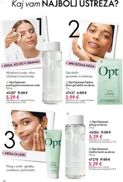 Oriflame katalog akcije – veljaven od 01.04.2026 | Stran: 40 | Izdelki: Tonik za obraz, Piling, Micelarna voda, Voda