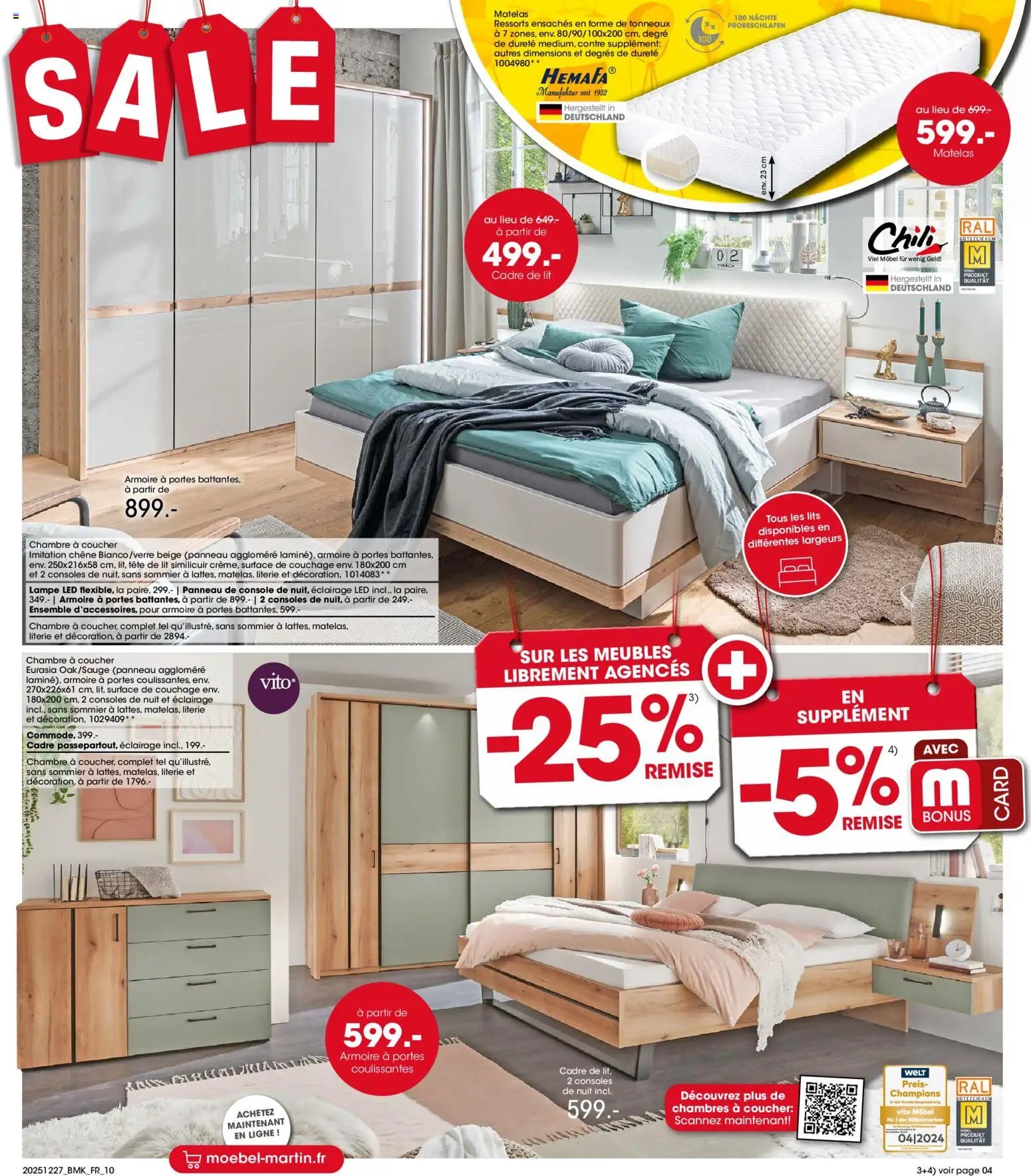 {H1} | Page: 10 | Produits: Matelas, Sommier, Portes, Lampe