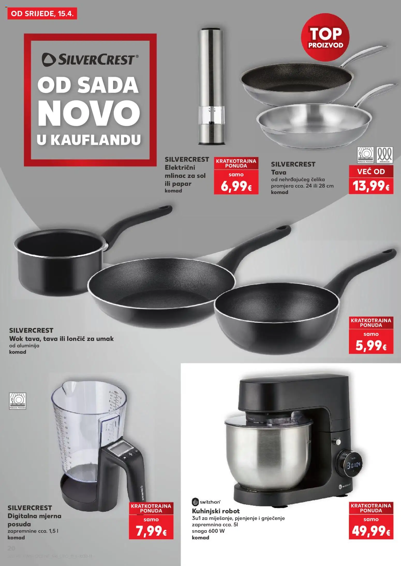 Kaufland katalog | vrijedi od 15.04.2026 | Stranica: 20 | Proizvodi: Umak, Sol, Pan, Tava
