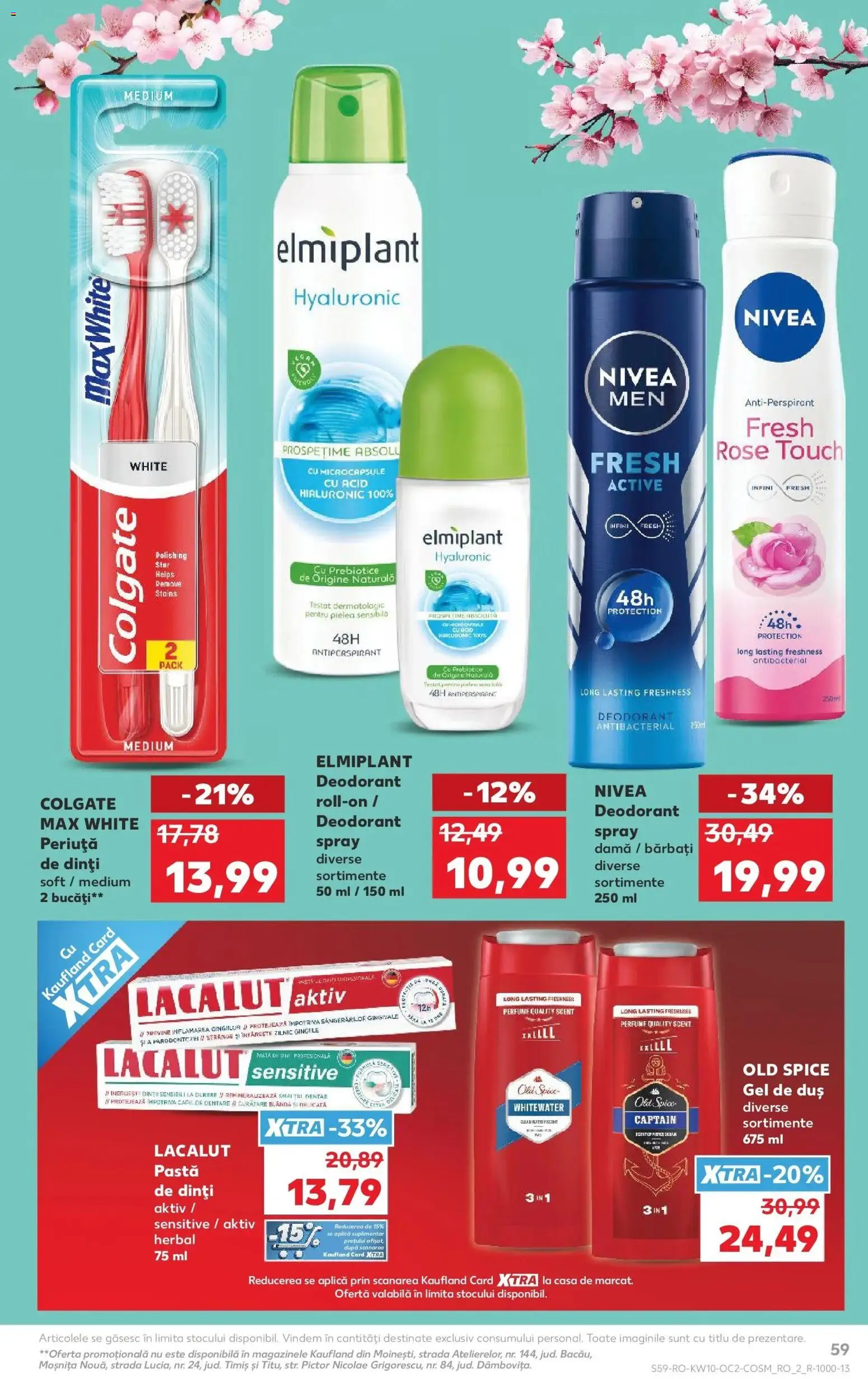 Noul catalog Kaufland – valabil de la 04.03.2026 | Pagină: 59 | Produse: Duș, Deodorant, Antiperspirant, Pastă de dinți