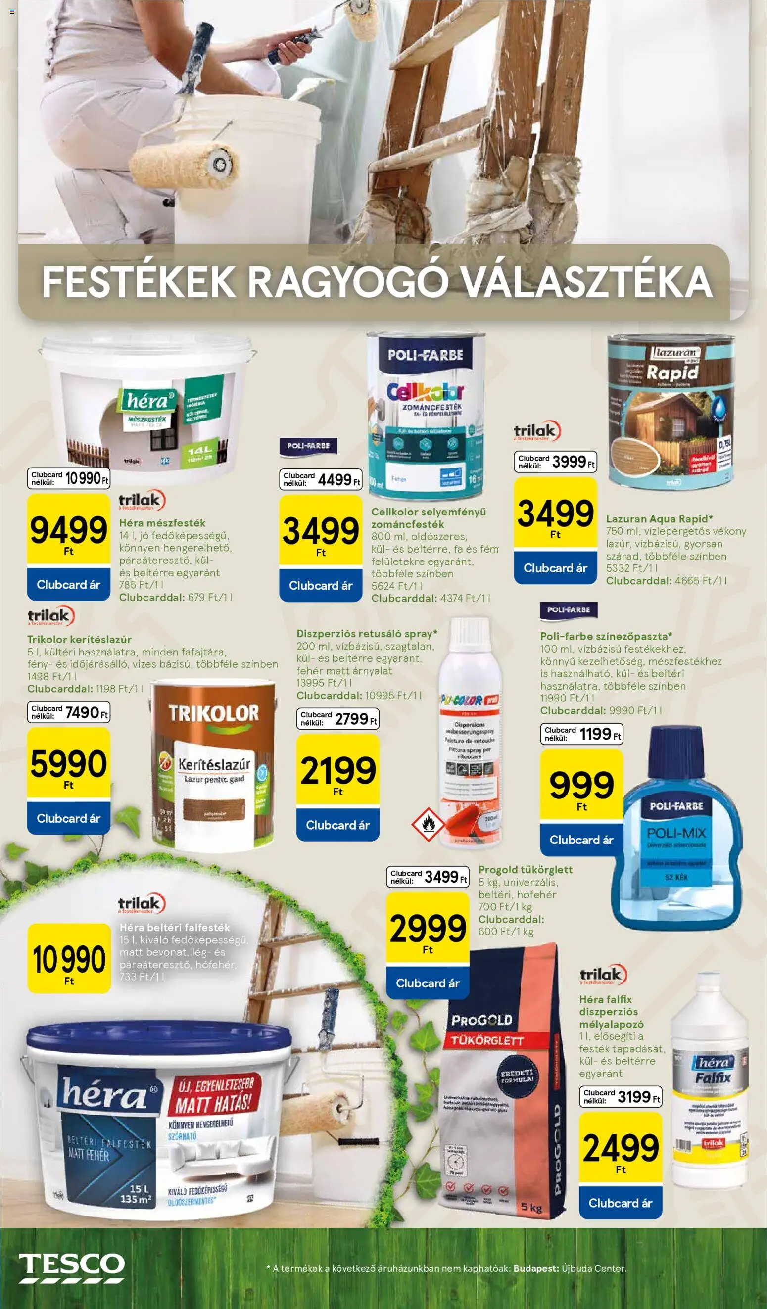 Tesco akciós ujság - amely érvényes a következő dátumtól: 08.04.2026 | Oldal: 14 | Termékek: Festék