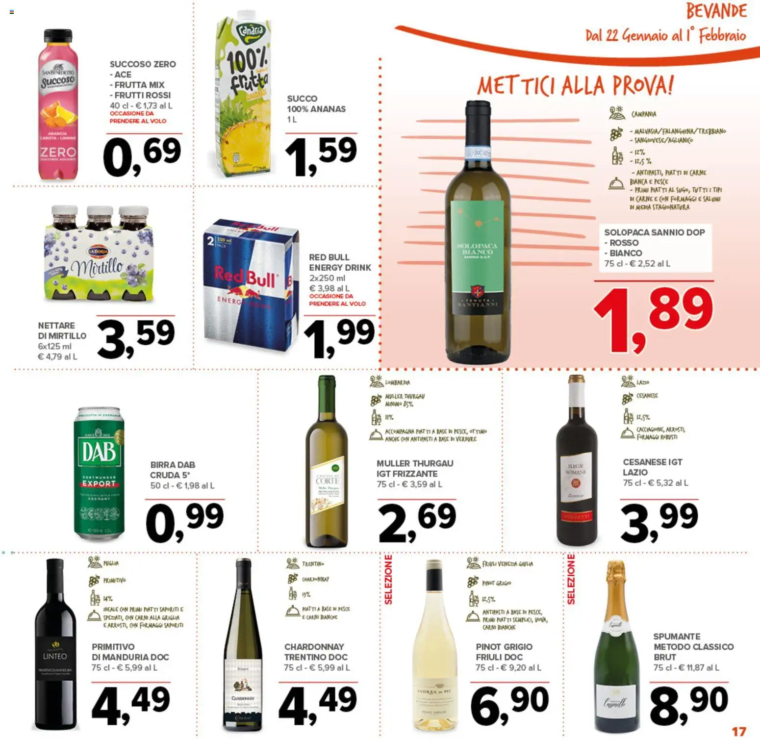 Volantino Todis del 22.01.2026 | Pagina: 17 | Prodotti: Frutta, Ananas, Arancia, Griglia