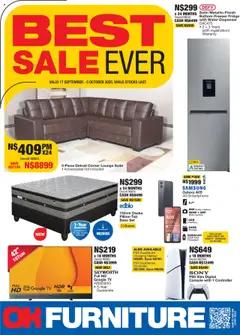 OK Furniture specials catalogue – valid from 17.09.2025