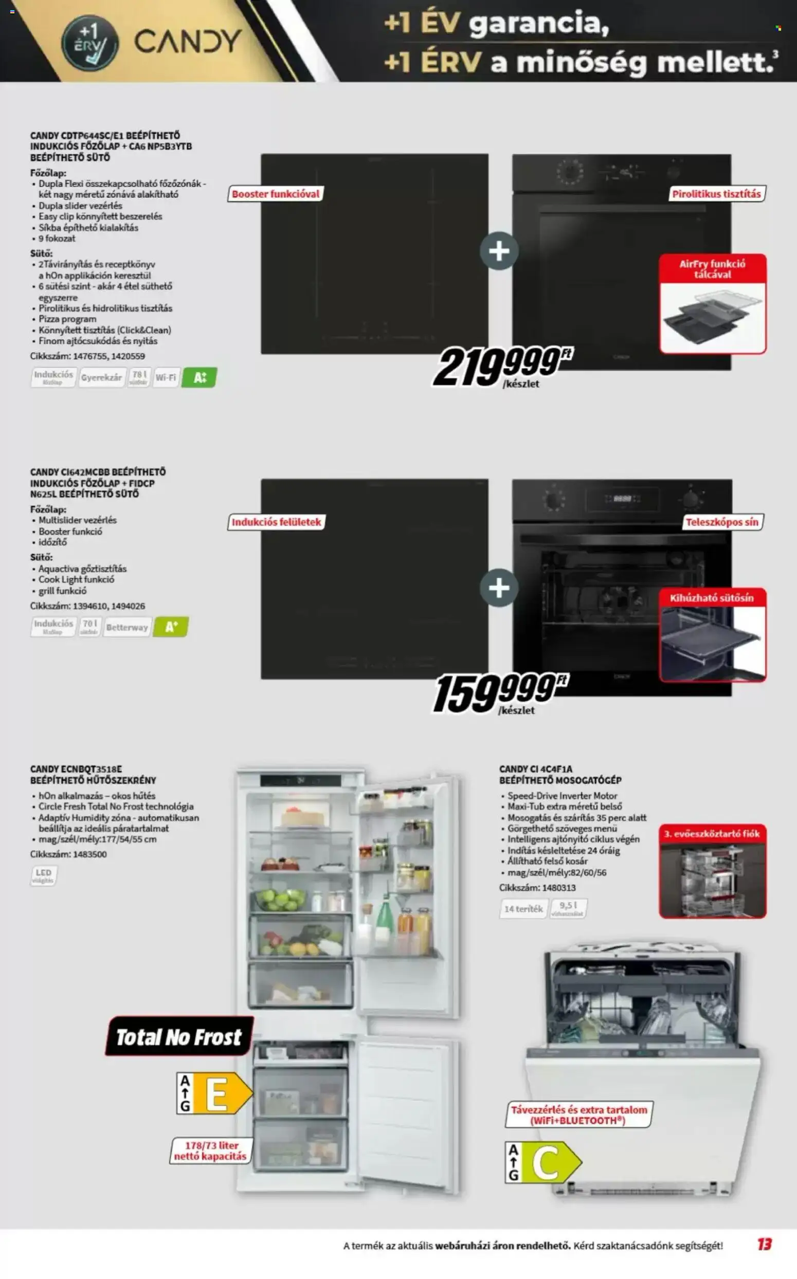 Media Markt akciós ujság - amely érvényes a következő dátumtól: 04.03.2026 | Oldal: 13 | Termékek: Sütő, Főzőlap, Kosár, Pizza