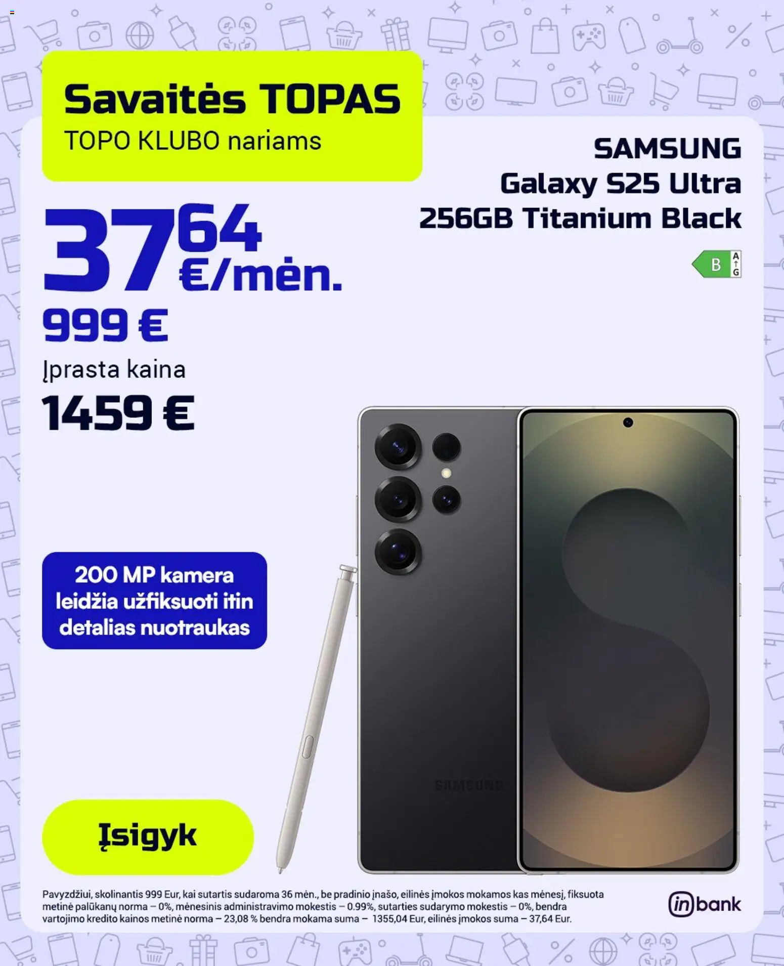 TOPOcentras akcijos nuo 17.03.2026 | Puslapis: 5 | Prekių: Kamera