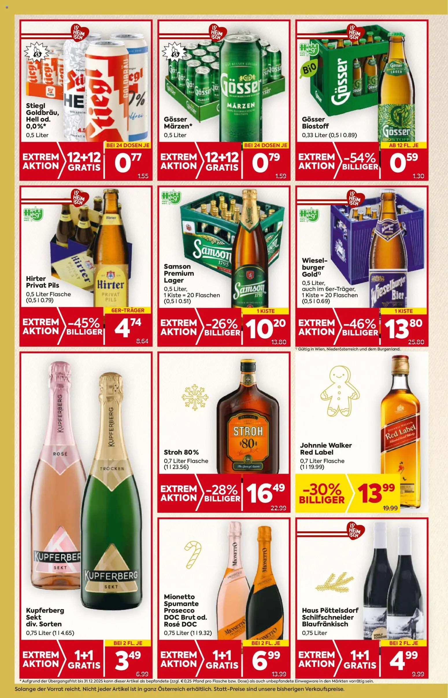 Billa AT akciós ujság - amely érvényes a következő dátumtól: 20.11.2025 | Oldal: 18 | Termékek: Gösser