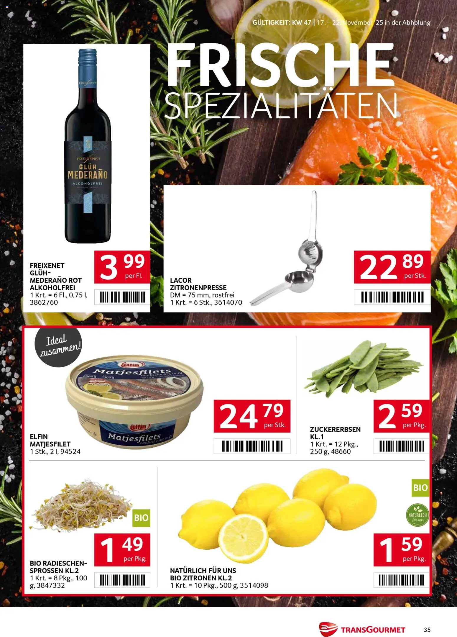 Transgourmet Flugblatt gültig ab 17.11.2025 | Seite: 35