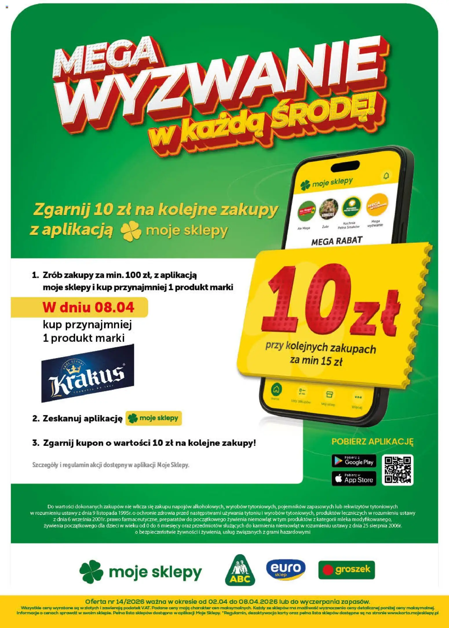 Groszek gazetka - Minimarket od 02.04.2026 | Strona: 18 | Produkty: Groszek, Mleka