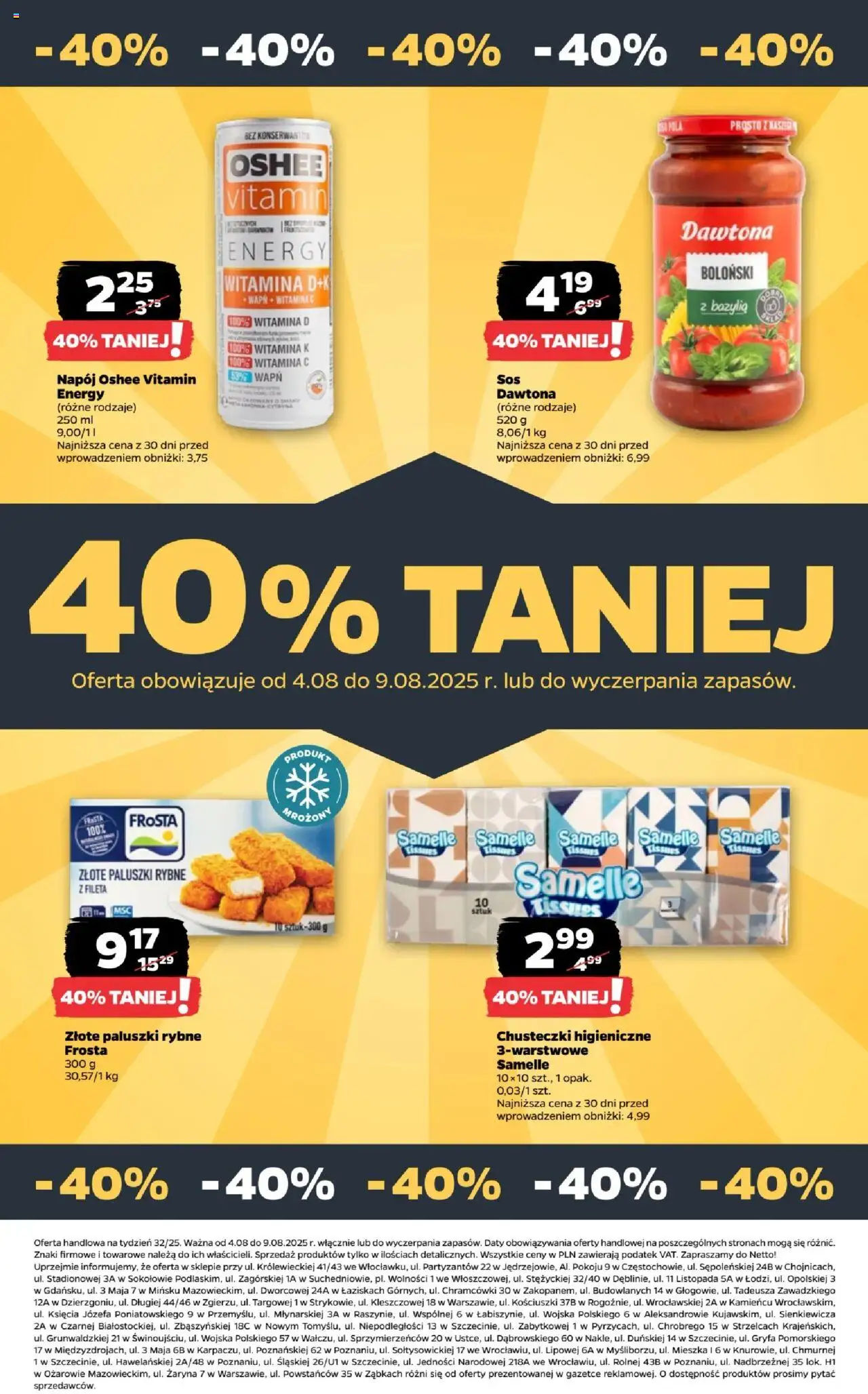 Netto gazetka - Spożywcza od 04.08.2025 | Strona: 27 | Produkty: Chusteczki higieniczne, Paluszki rybne, Bazylia, Paluszki