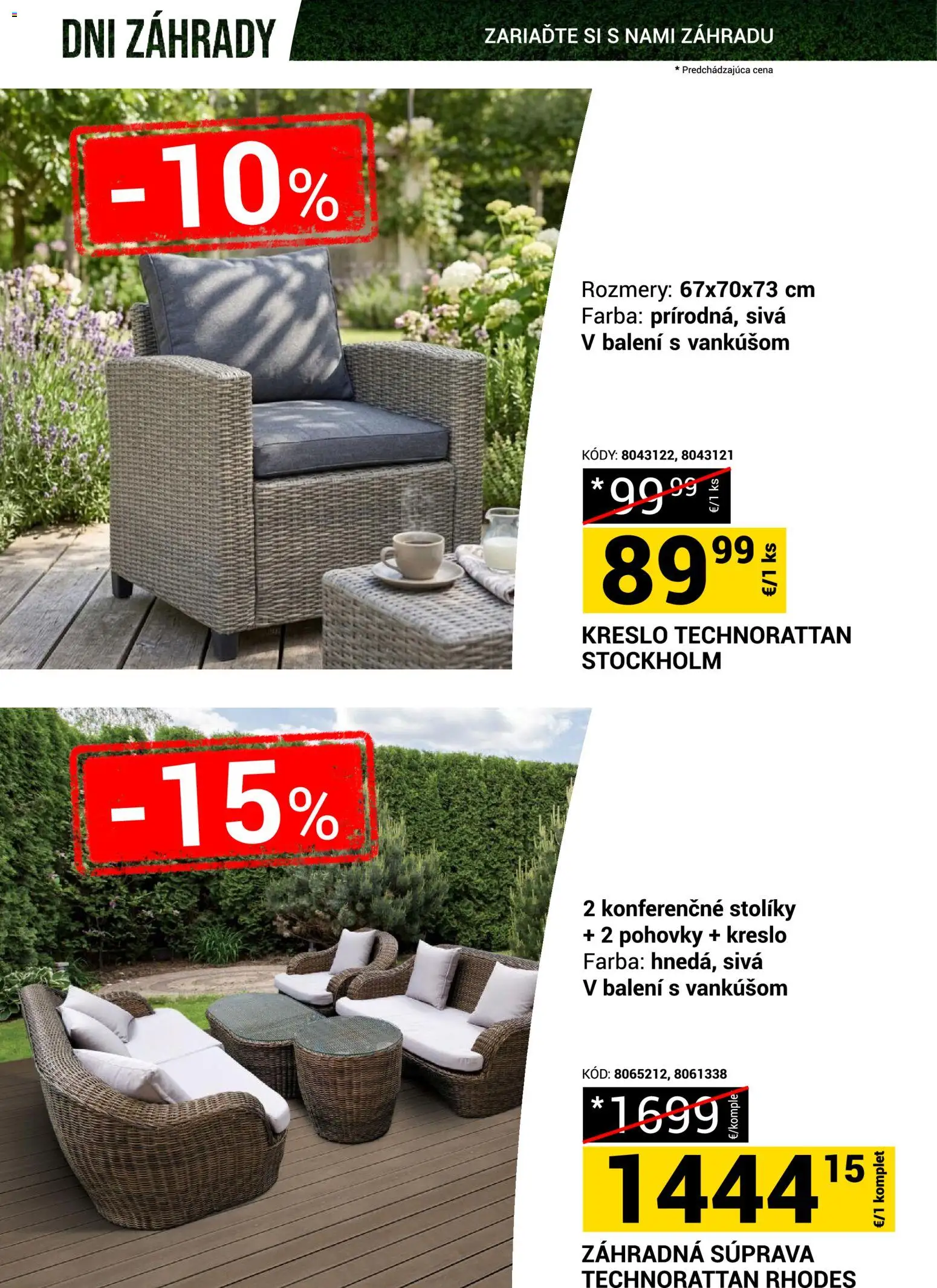 Nové Merkury Market akcie – leták je platný od 18.04.2026 | Strana: 23 | Produkty: Kreslo