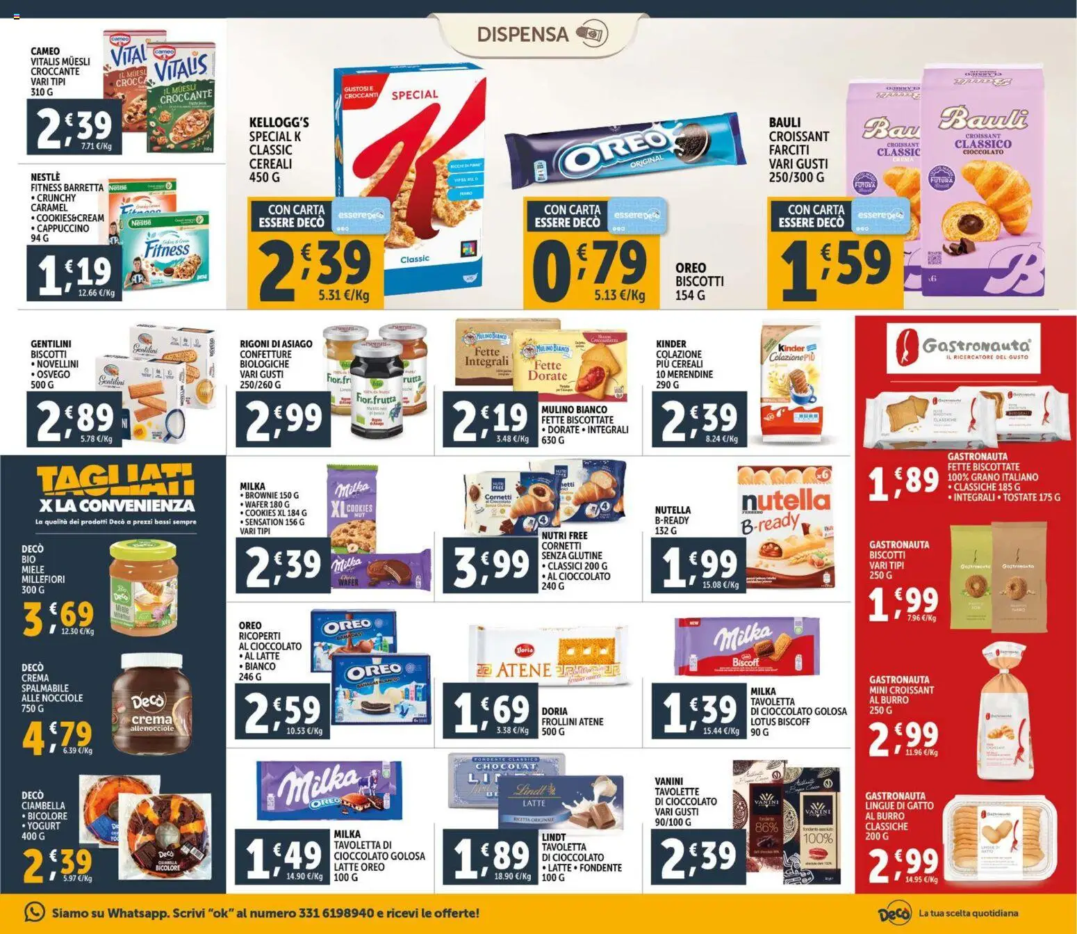 Volantino Decò del 30.01.2026 | Pagina: 13 | Prodotti: Muesli, Biscotti, Burro, Barretta
