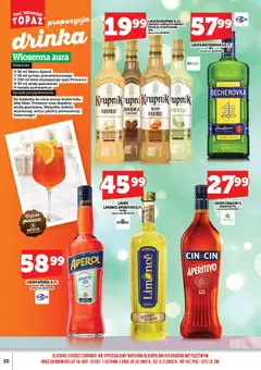 Pogląd oferty "Topaz gazetka alkoholowa" - ważna od 01.04.2026 | Strona: 12 | Produkty: Becherovka, Pomarańcze, Alkohol, Prosecco