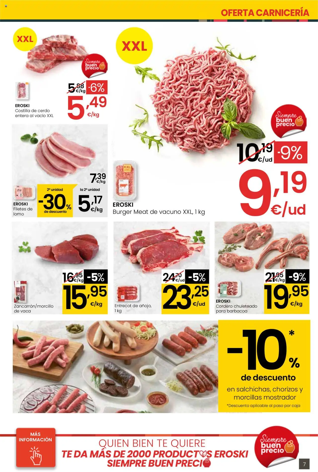 Eroski - Ofertón │ válido desde el 28.08.2025 | Página: 7 | Productos: Cerdo, Té, Barbacoa, Caja