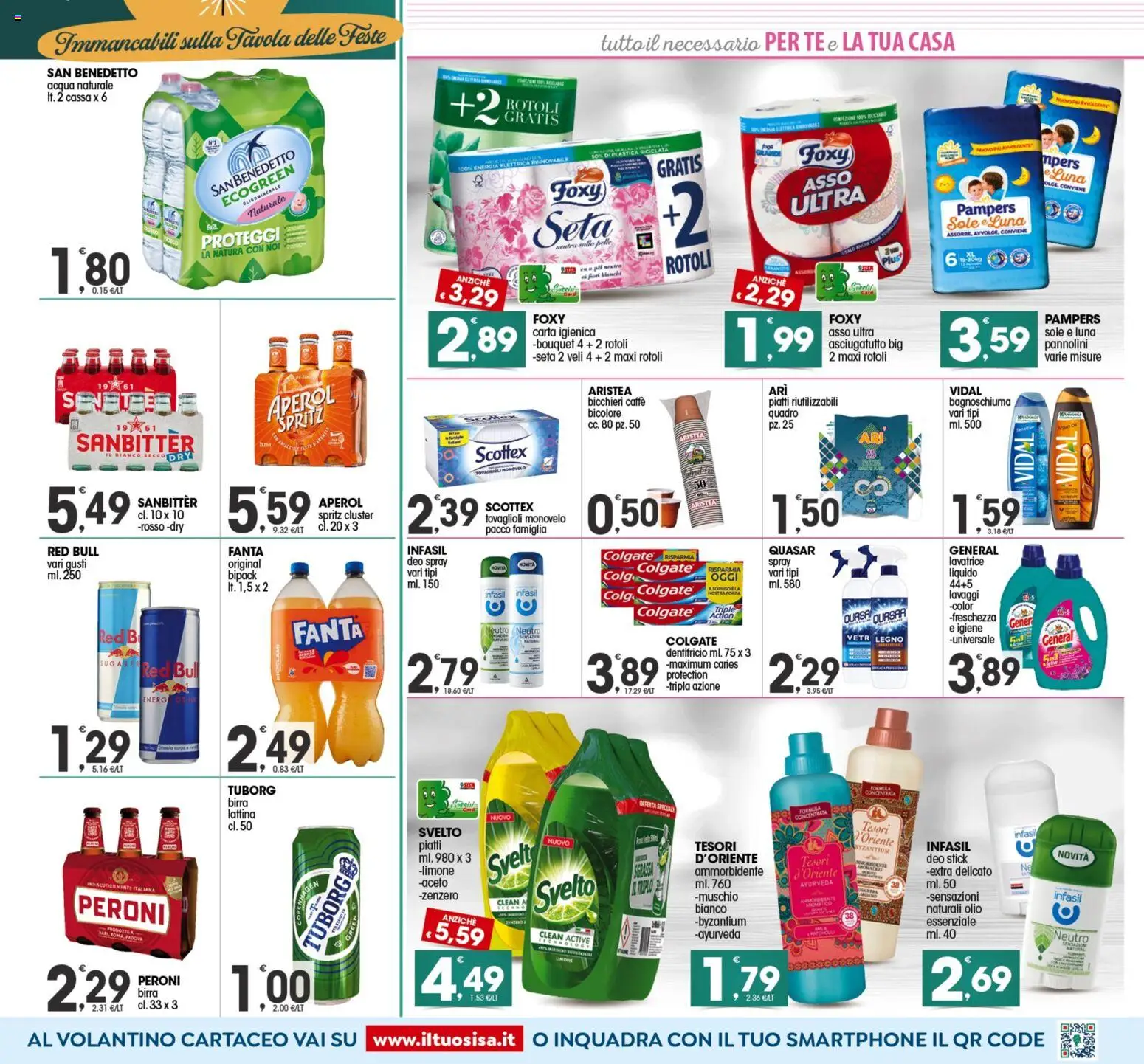 Volantino SISA del 27.12.2025 | Pagina: 7 | Prodotti: Bagnoschiuma, Ammorbidente, Fanta, Asciugatutto