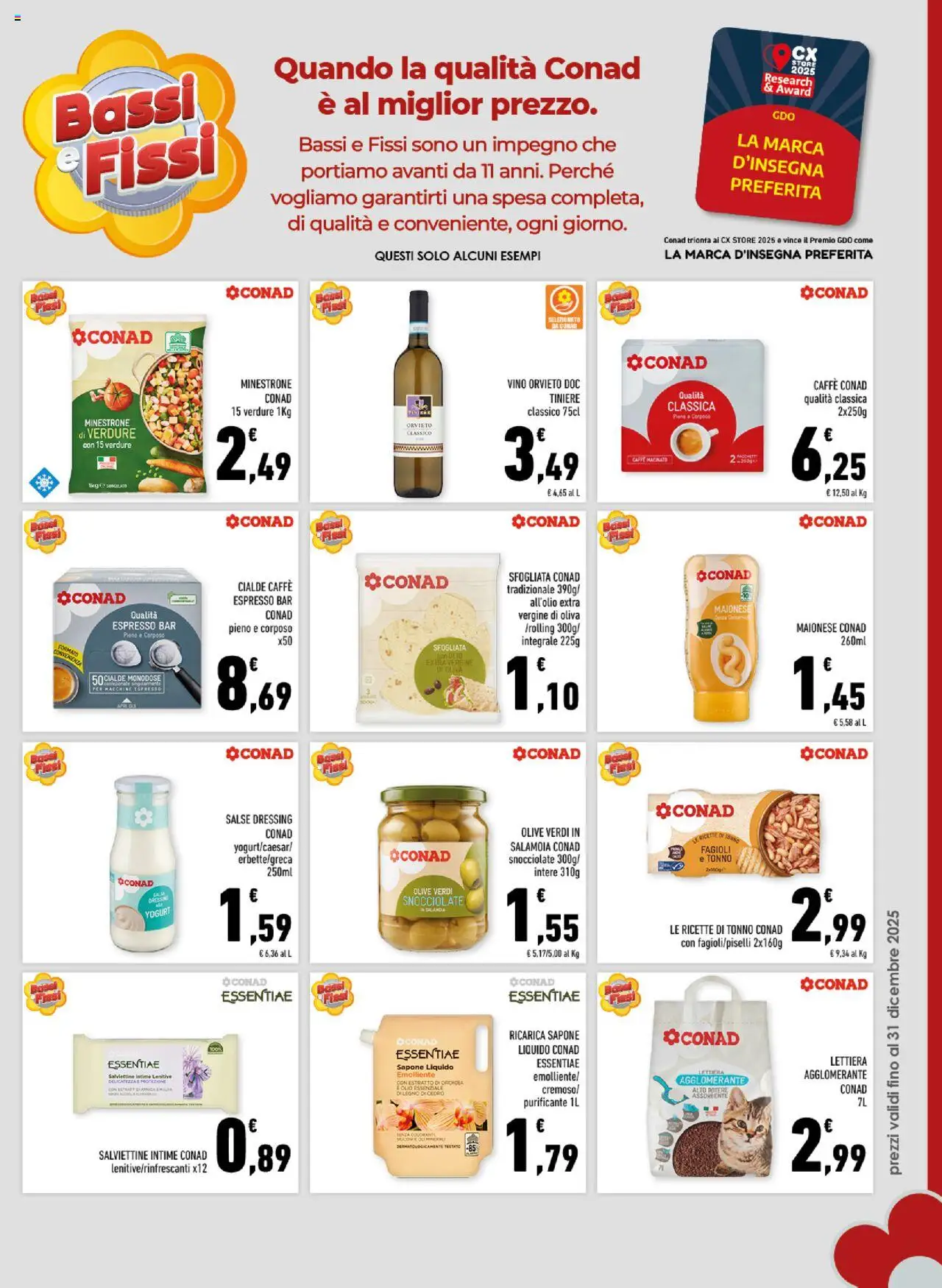 Volantino Conad del 09.10.2025 | Pagina: 5 | Prodotti: Minestrone, Maionese, Olio, Tonno