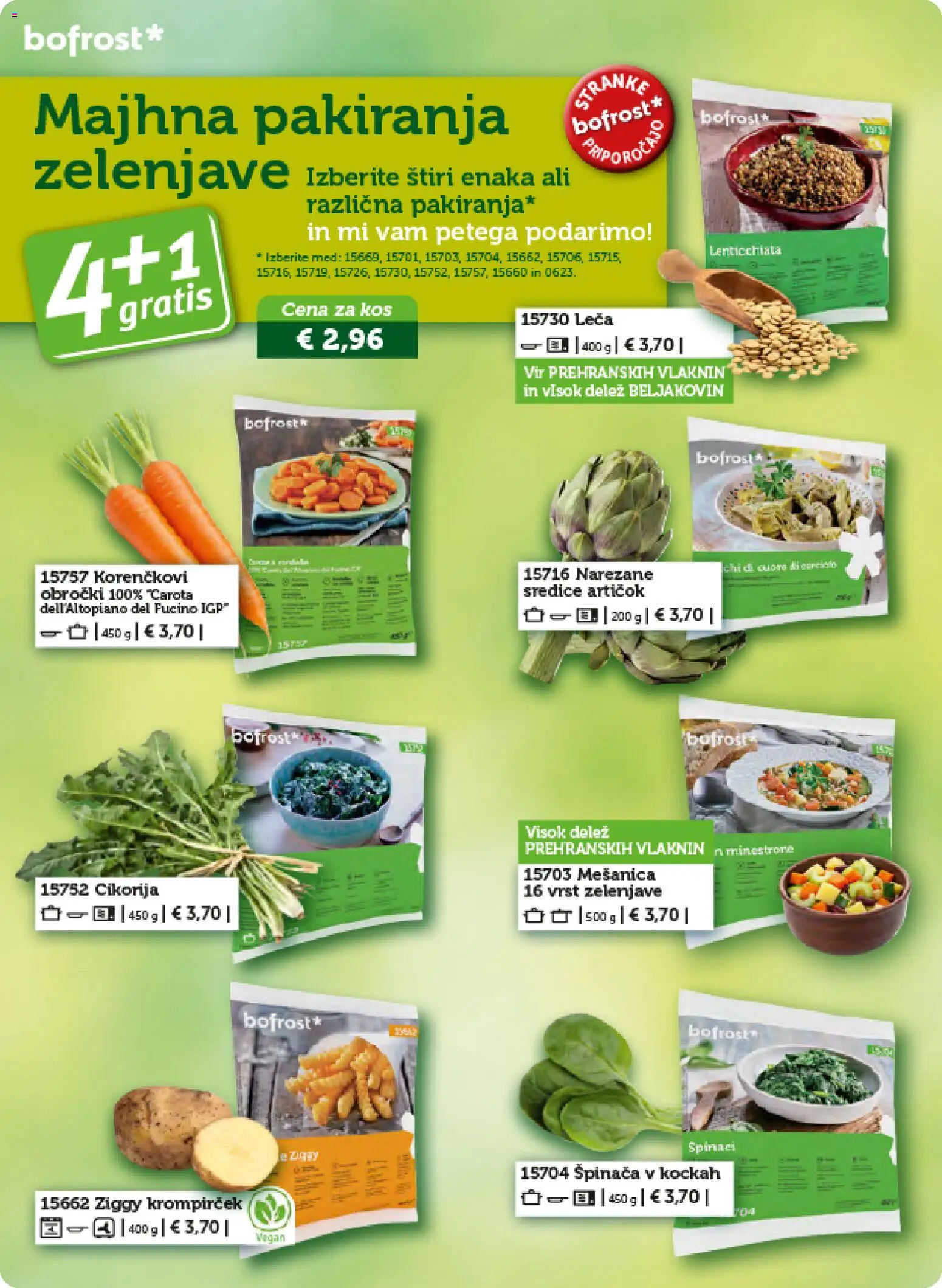 Novi Bofrost katalog ponudbe – veljaven od 01.02.2026 | Stran: 58 | Izdelki: Kos, Leča